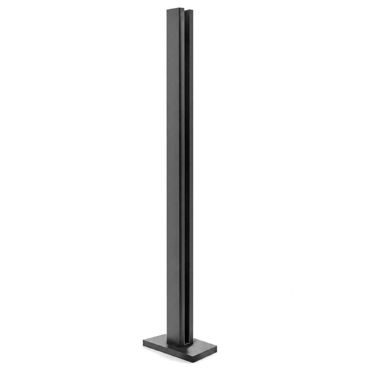 Aoibox  41 3 Inch Stainless Steel Glass Railing End Post with Spigot Slot for Deck and Balcony Railings