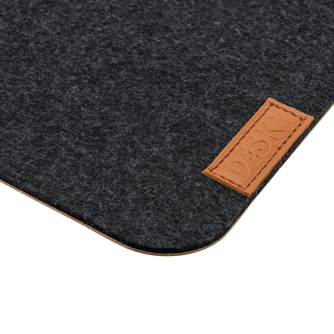 Desky  Cork/Felt Desk Pad - Small 11x8.6 inches / Dark Gray