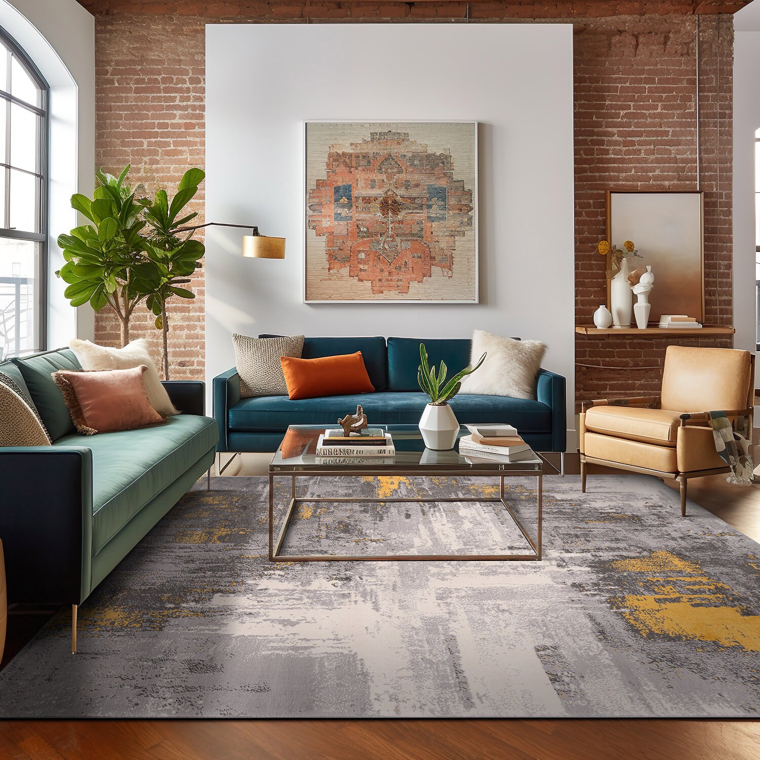World Rug Gallery 4055YELLOW5X7 rugs - View #8
