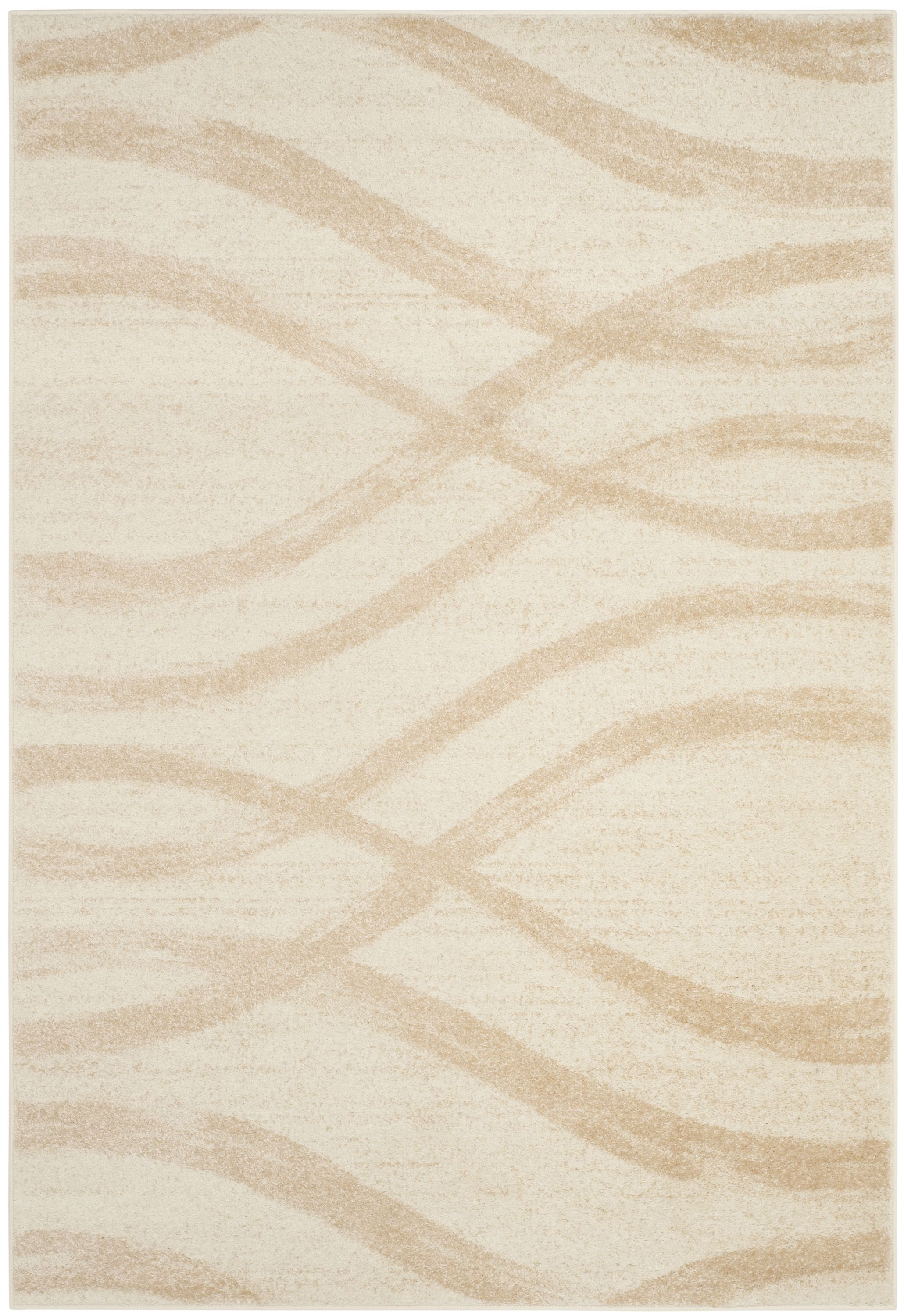 Safavieh ADR125W-6 Adirondack Rosten 6 x 9 (ft) Loomed Polypropylene Cream/Champagne Rectangular Indoor Abstract Lodge Area rug