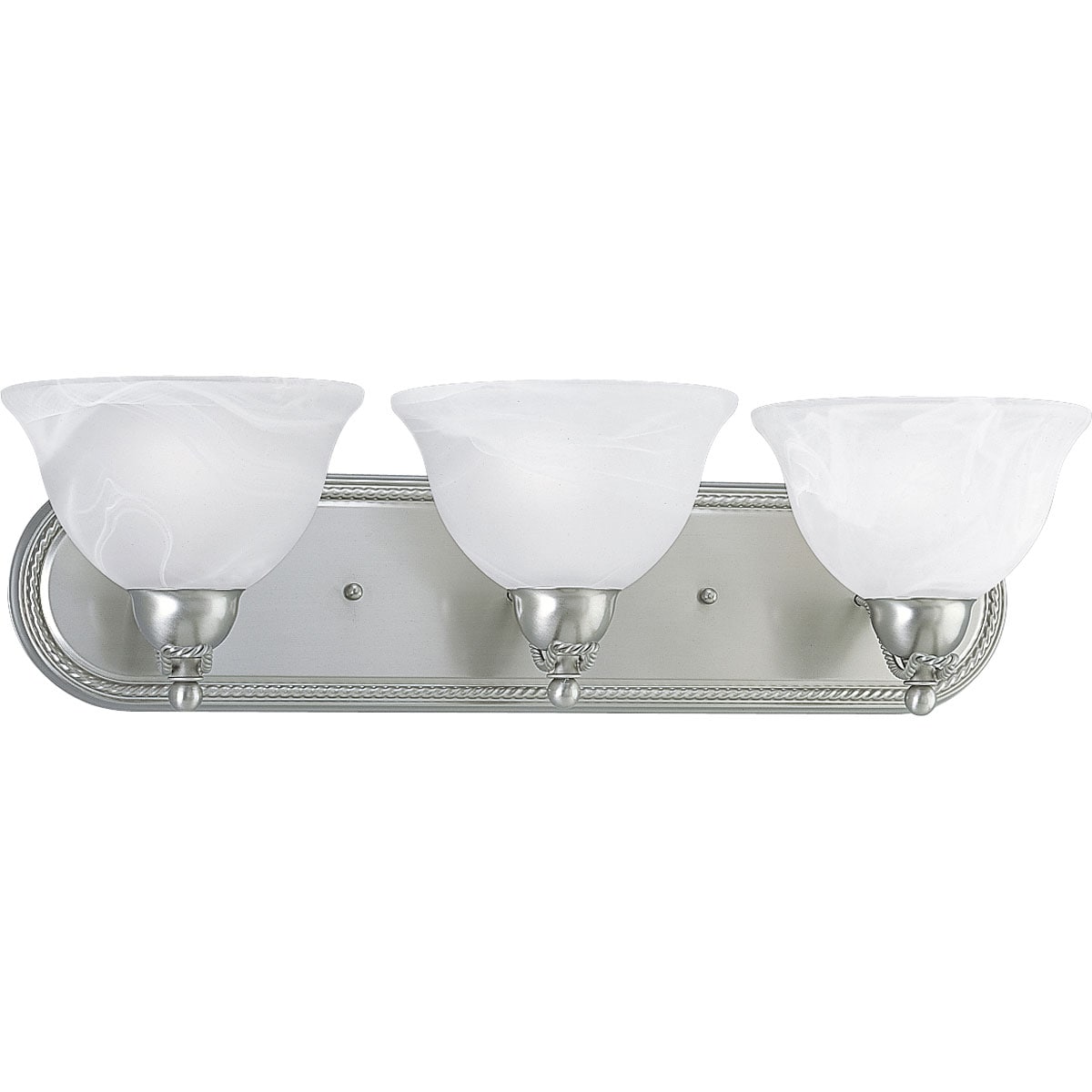 Progress Lighting P3268-09 Avalon 24.75-in 3 -Light Brushed Nickel Transitional Vanity light