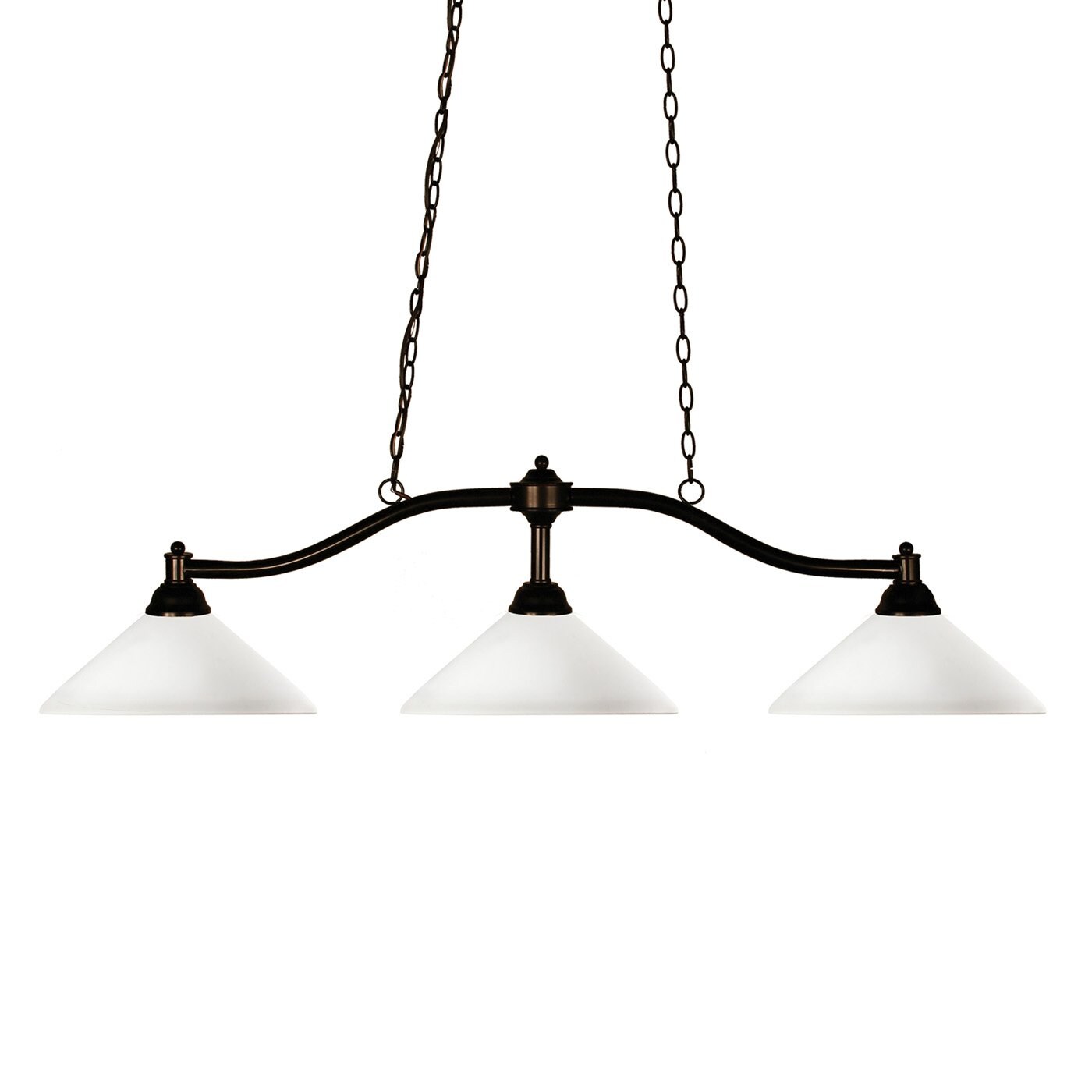 Z-Lite 147BRZ-AMO14 Chance Bronze Incandescent Medium base (E-26) Pool Table Lighting