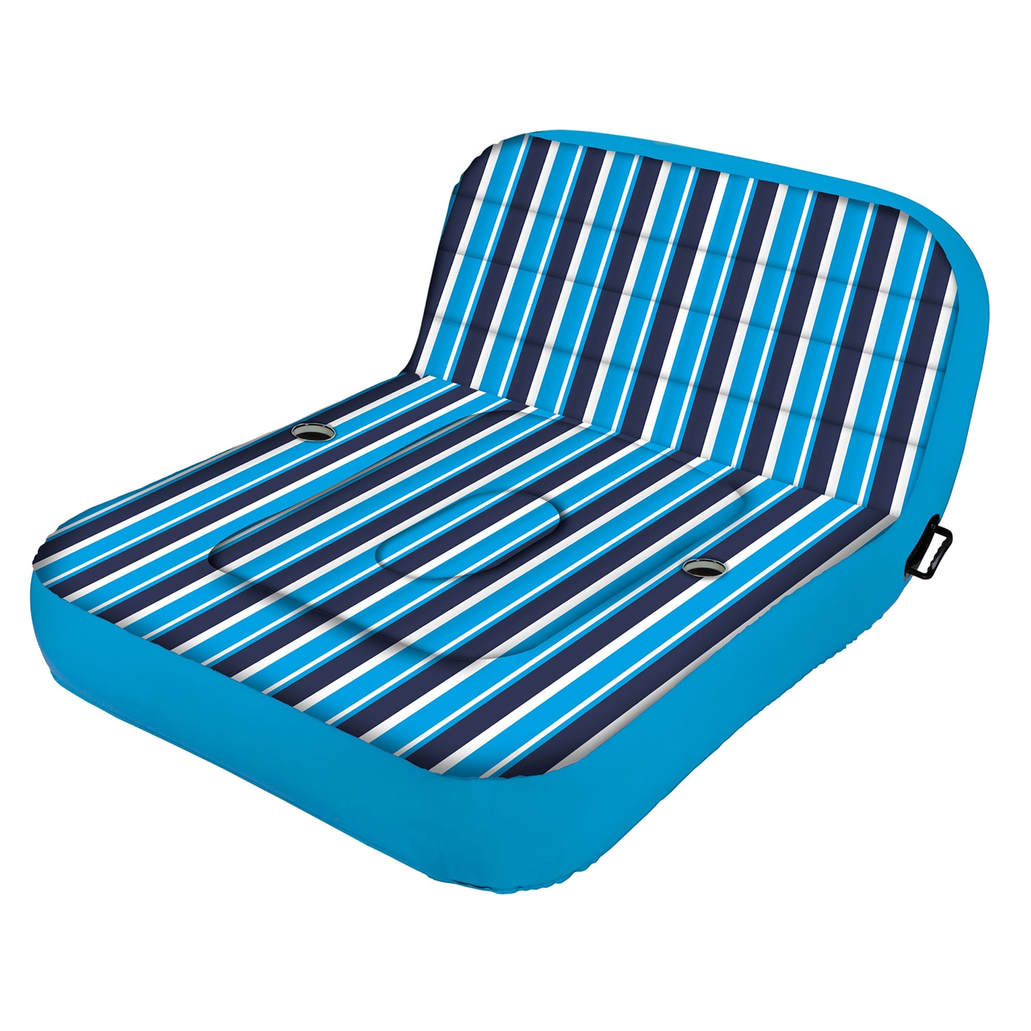 Aqua Leisure 152099 72-Inches x 72-Inches 2 -Seat Multicolor Inflatable lounger