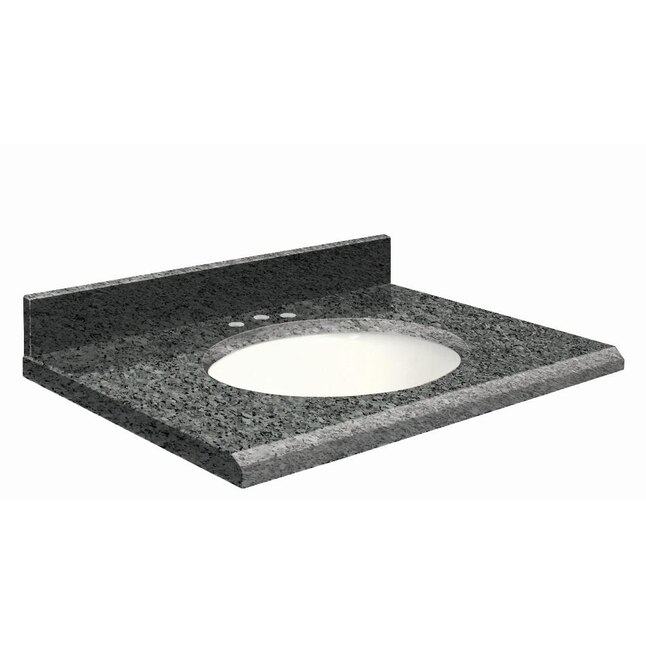 Transolid 37-in Blue Pearl Granite Single Sink Bathroom Vanity Top Transolid 37-in Blue Pearl Granite Single Sink Bathroom Vanity Top
