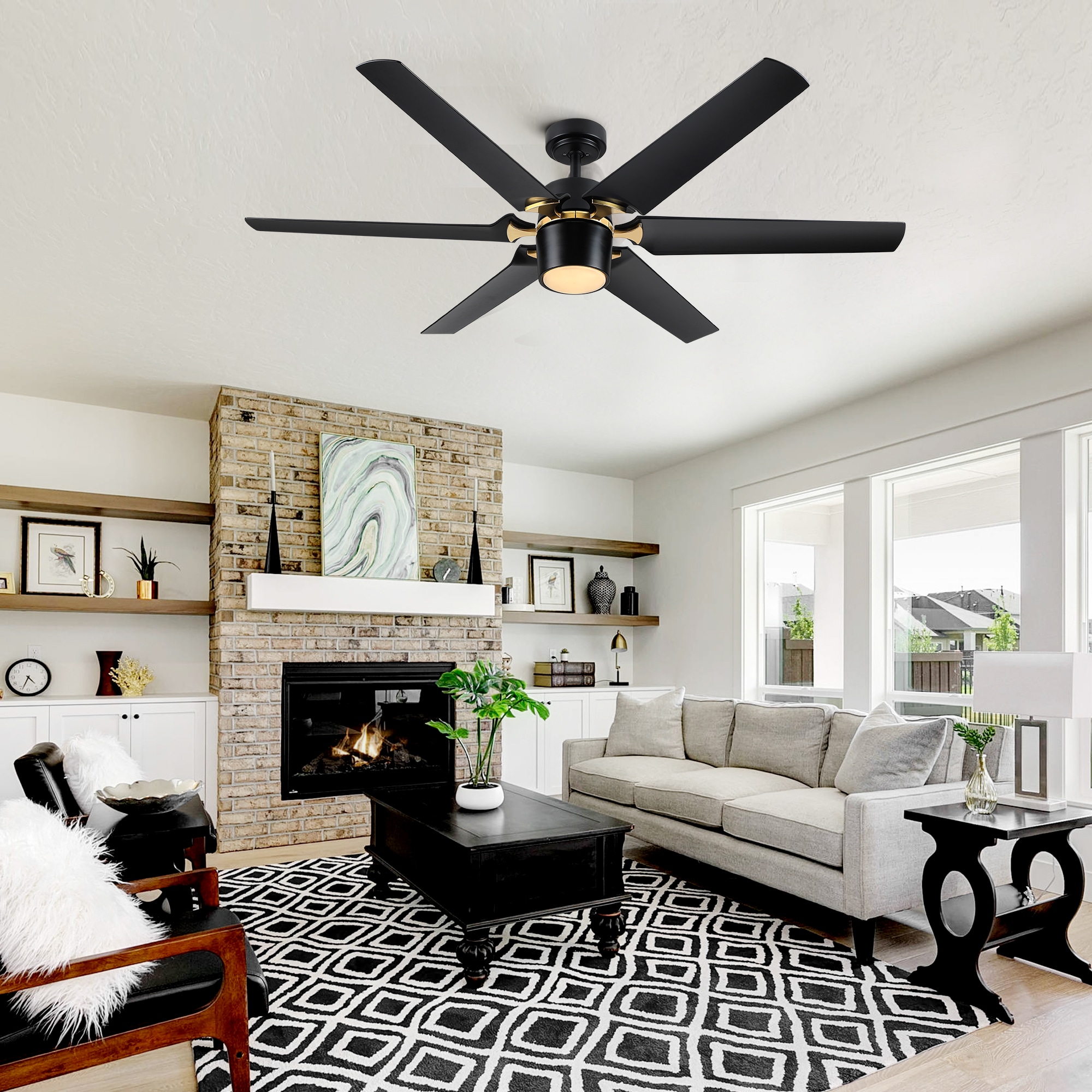 WELLFOR KBSE-012WH Ceiling-Fans - View #3