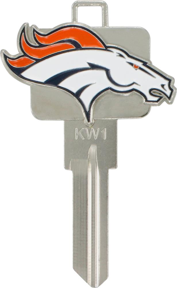 Hillman Denver Broncos Multicolored Decorative Brass House/Entry