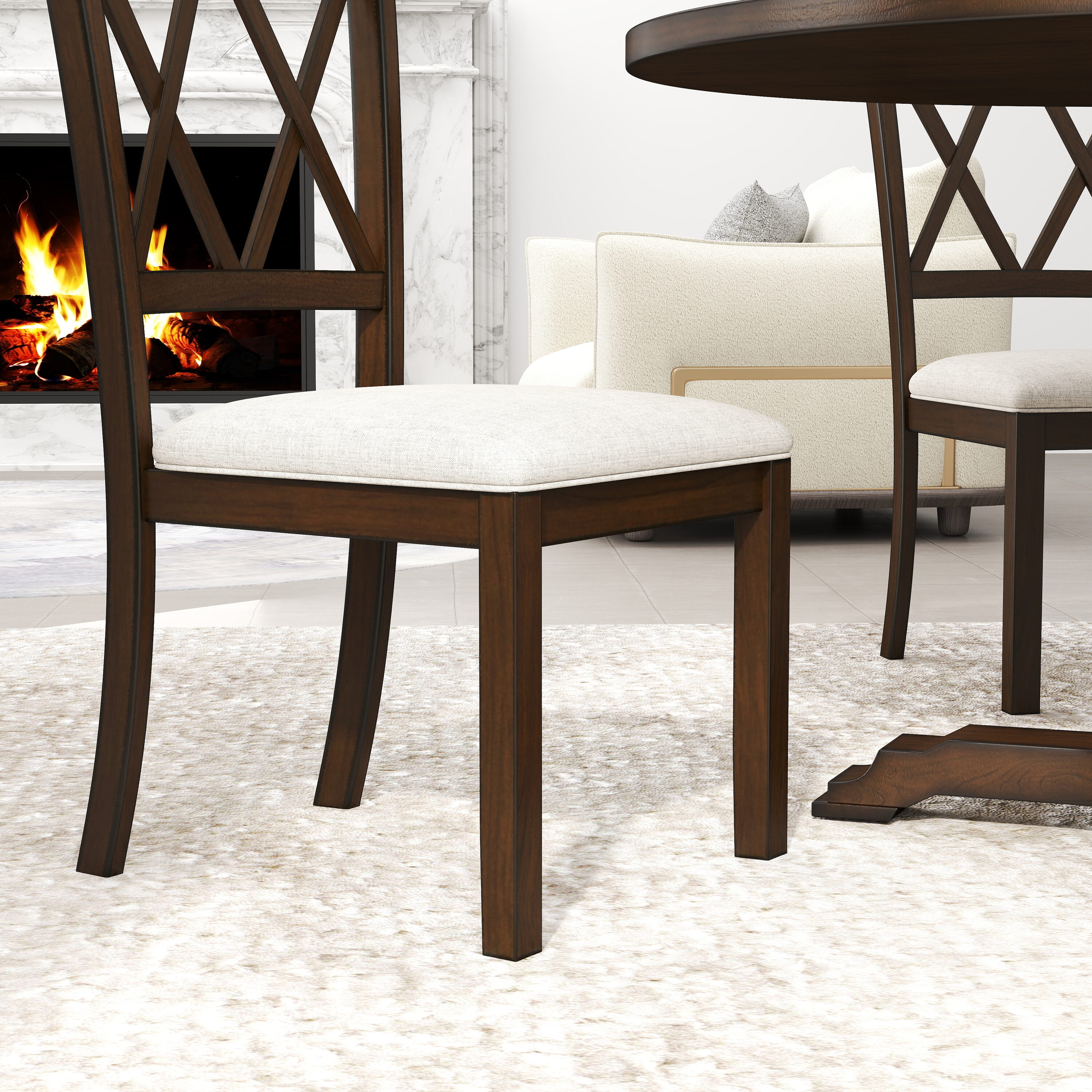 Roundhill Furniture T407EP-C305X2 Dining-Sets - View #7