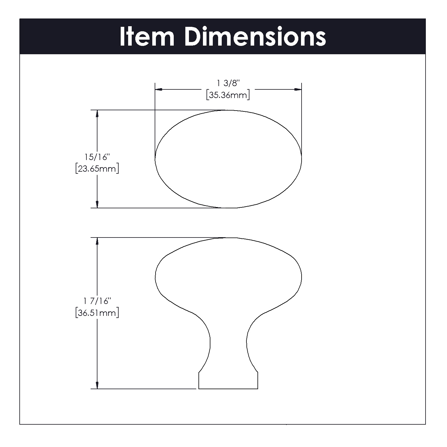 Hickory Hardware P3058-OBH Cabinet-Knobs - View #4