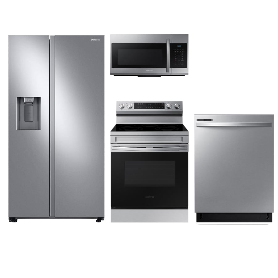 Samsung 27.4 Cu. ft. Large Capacity Side-By-Side Refrigerator in Black Stainless Steel