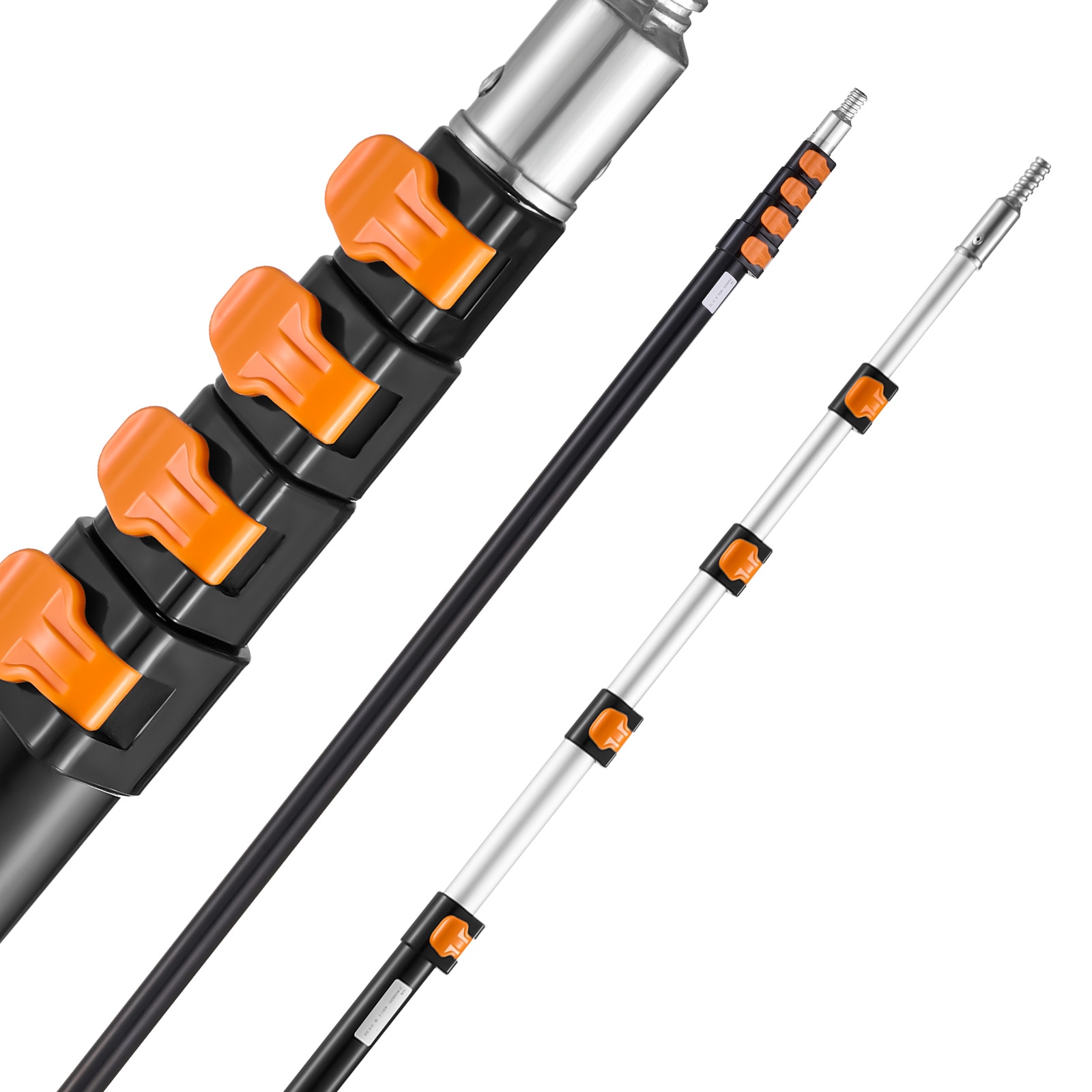 VEVOR Telescoping Pole 7 to 30 FT Pole Extension Multi-Purpose Pole Sturdy Aluminum Alloy Paint Extendable Pole with Flip-Lock Design Telescopic Pole for Painting Dusting and Cleaning #SC730YCGTYZG07453V0