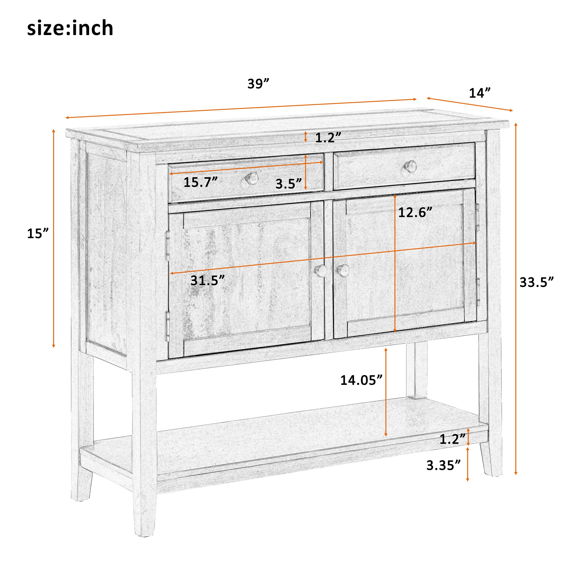 CASAINC BH-497AAD Console-Sofa-Tables - View #11