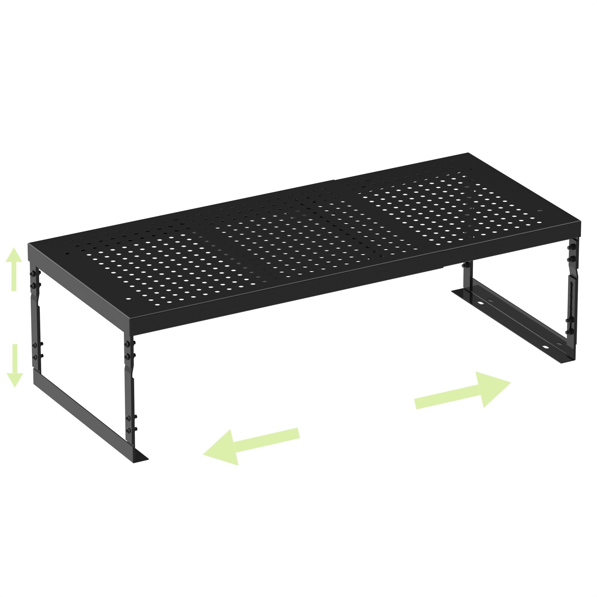 LILILIAN FMY Adjustable Expandable Metal Storage Shelf Standing Shelf ...