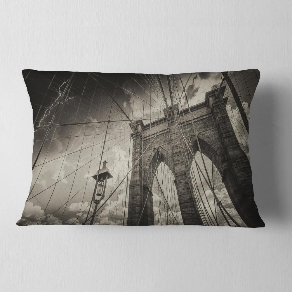 Designart CU8298-12-20 12-in x 20-in Blue Indoor Decorative Pillow