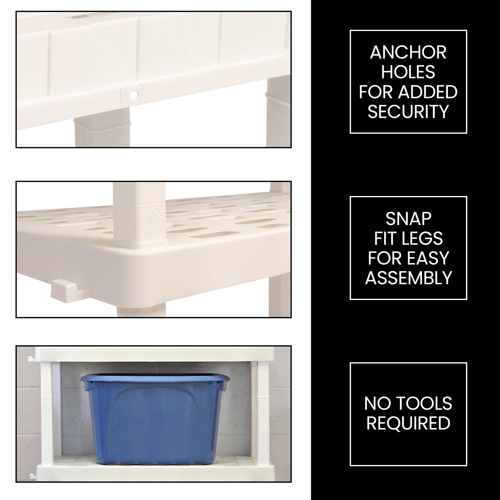 Oskar OK5S3518W Free-Standing-Shelving - View #5