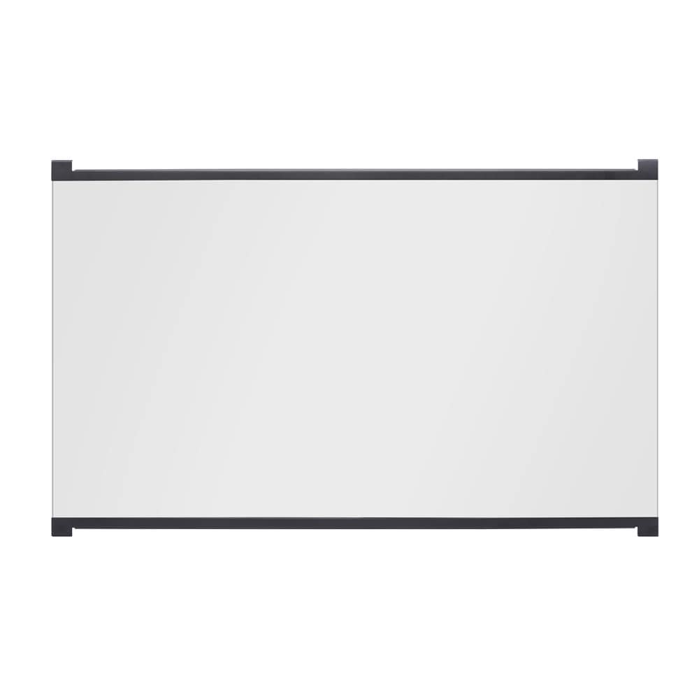 Dimplex BFGLASS39BLK BF Series Black 35-in to 43-in W x 27-1/2-in to 32-1/2-in H (Large) Cabinet-style Fireplace Doors with Tempered Clear Glass
