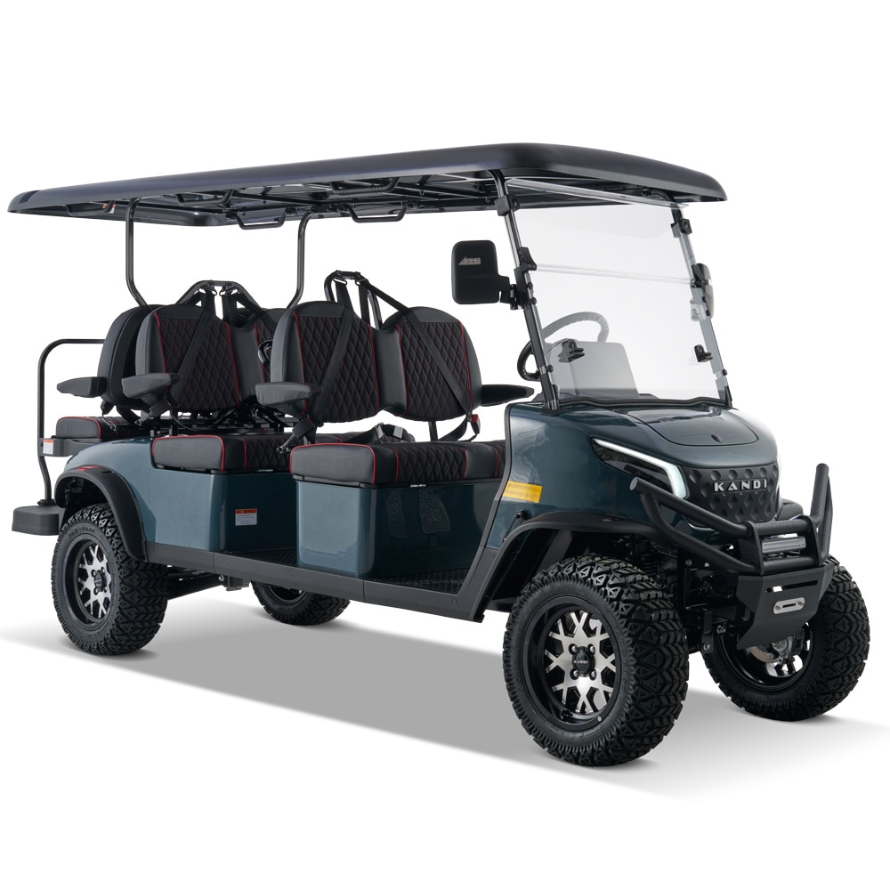 KANDI 6 Seat Electric Golf Cart with Lithium Battery, Max Speed 20 MPH ...