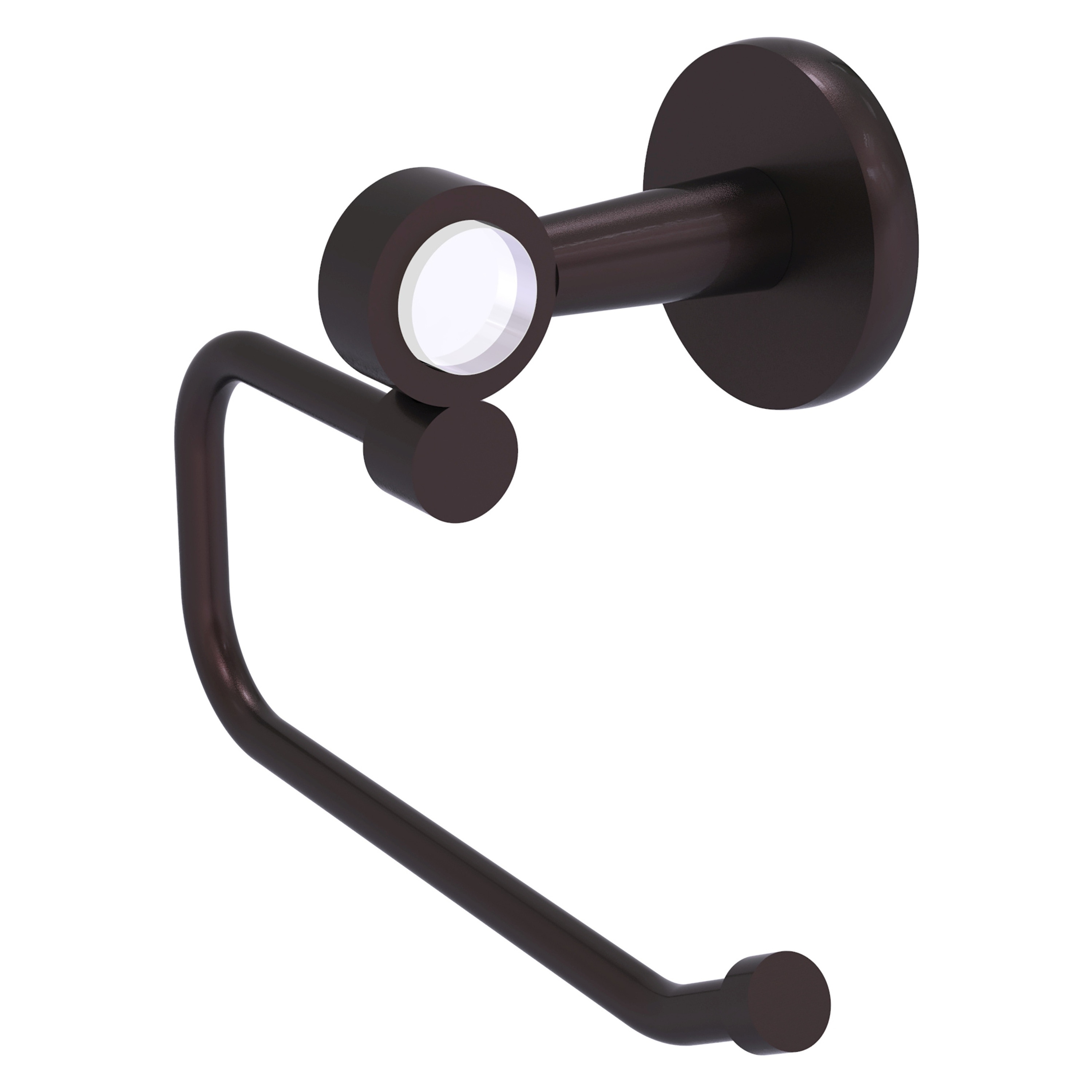 Allied Brass CV-24E-ABZ Clearview Antique Bronze Wall mount Single post Toilet Paper Holder 1 -Rolls with Storage