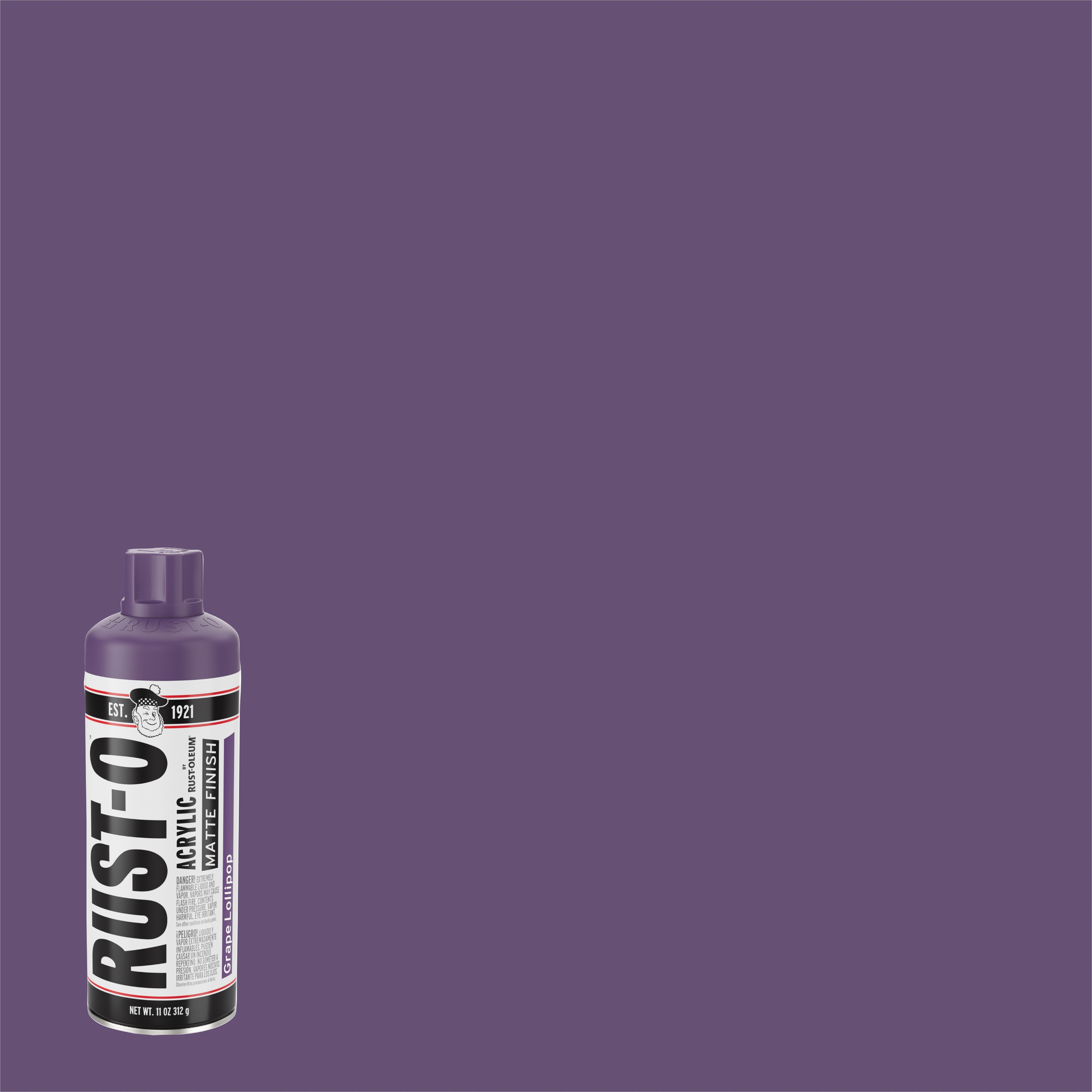 Rust-Oleum 392220SOS Rust-O Artist 6 -Pack Matte Grape Lollipop Spray paint ( NET WT. 11-oz )
