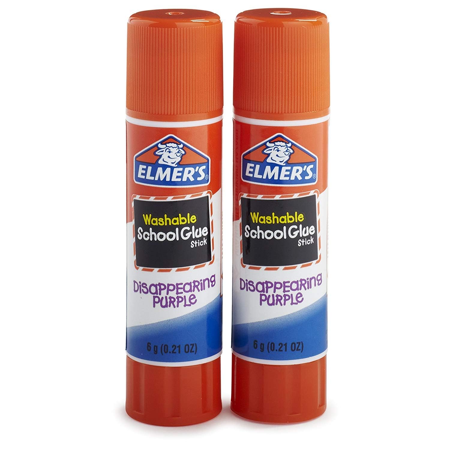 ELMER'S Disappearing Purple School Glue Sticks 0.21 oz Pack of 2 (E522) 4 Pack #E522-4-93F3-6679