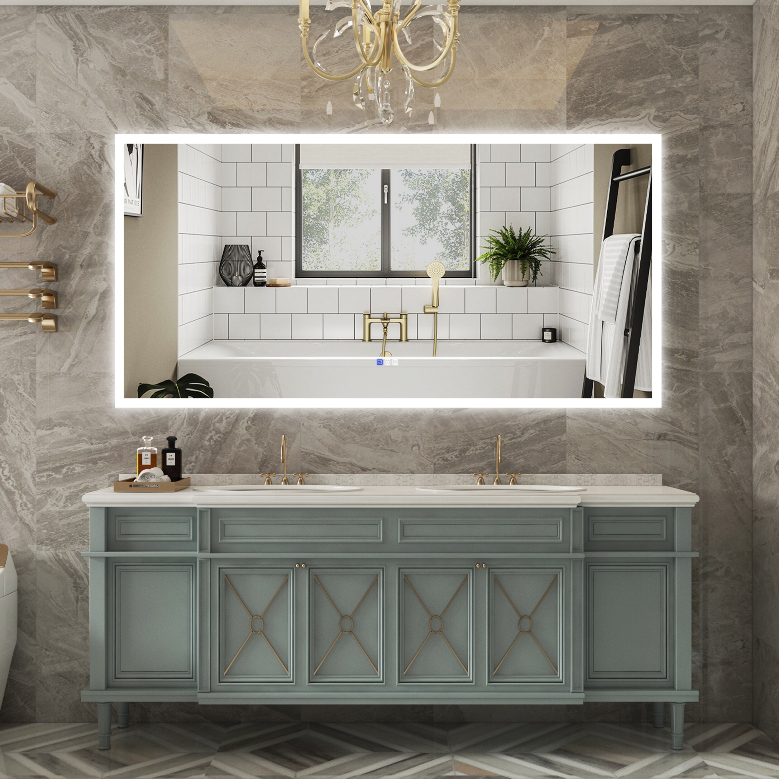 Forclover MRE-7GX7236 Framed-Bath-Mirrors - View #3