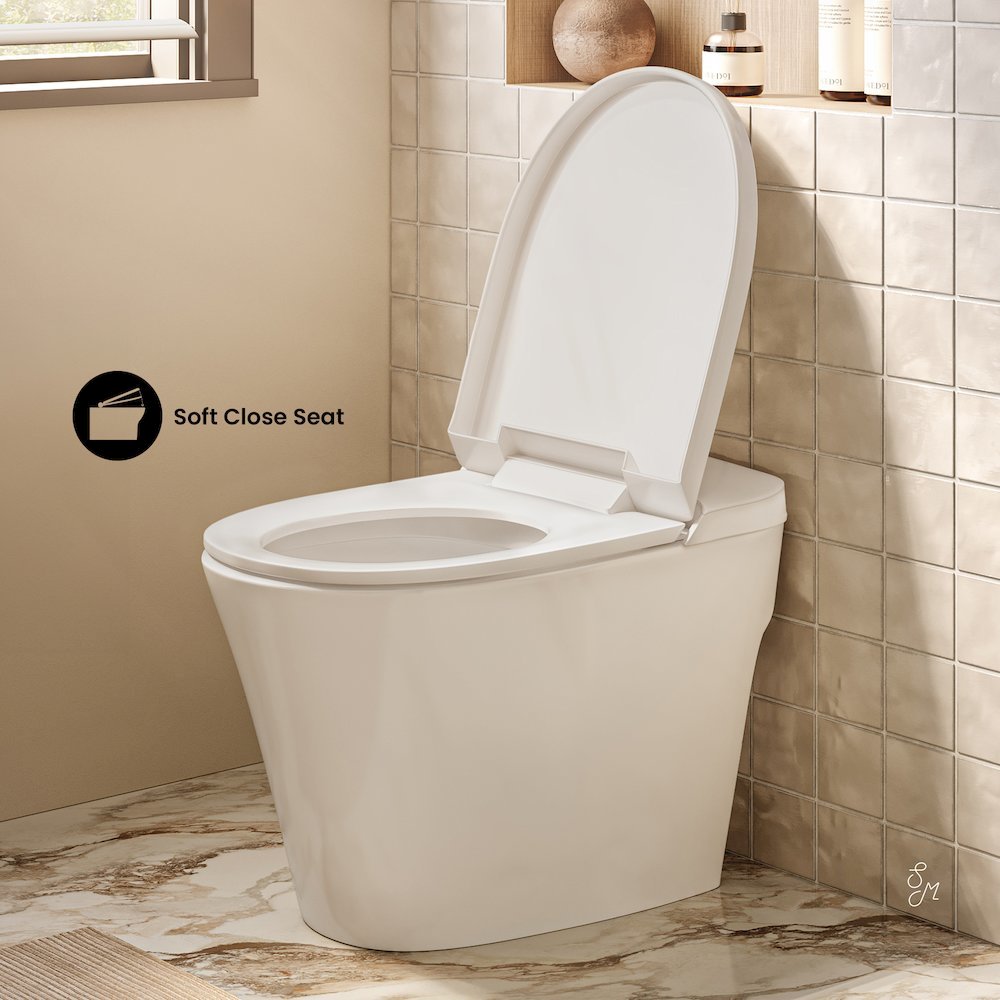 Swiss Madison Tankless Toilet 12 Rough-in 1 GPF Non-Electric ADA