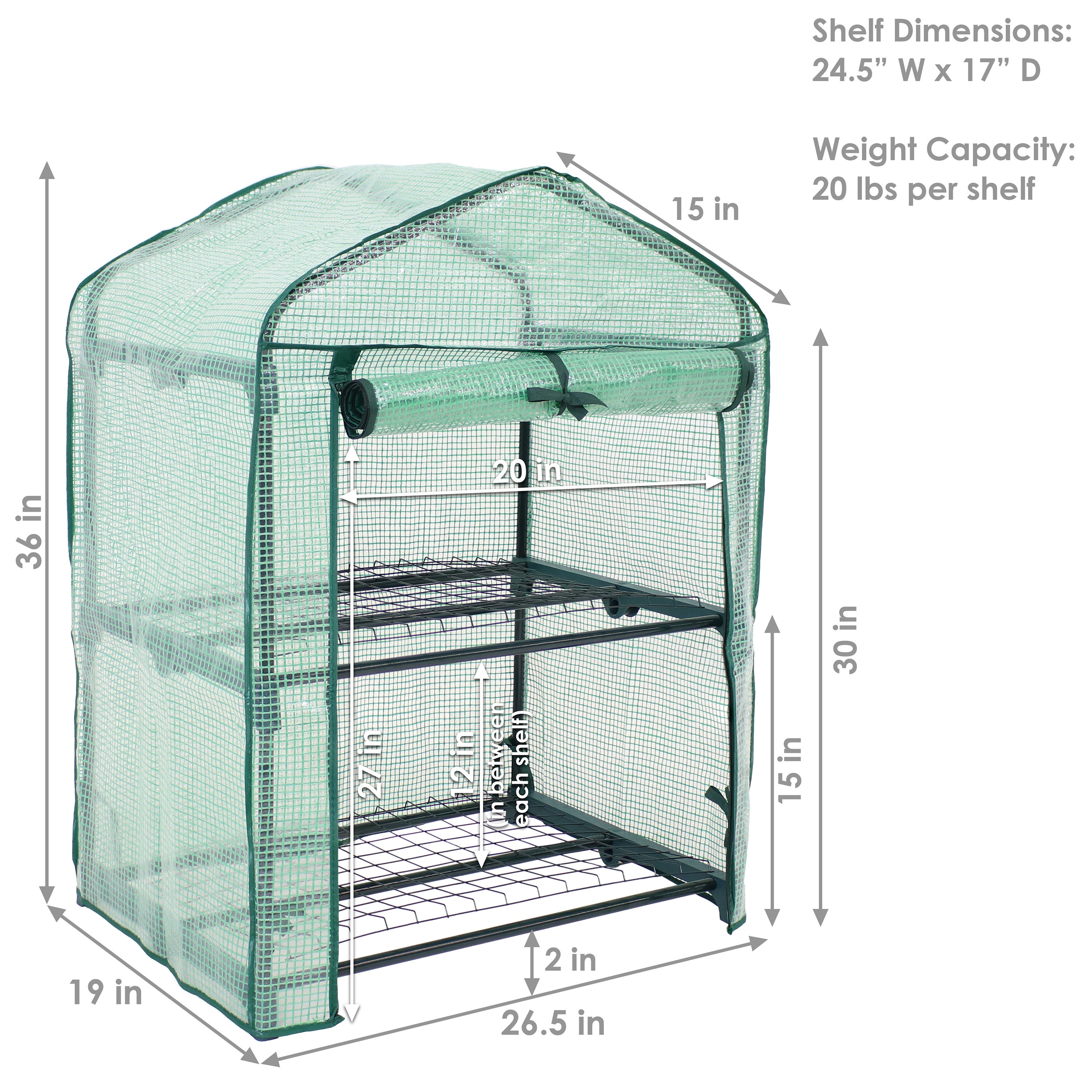 Sunnydaze Decor HGH-901 greenhouses - View #5