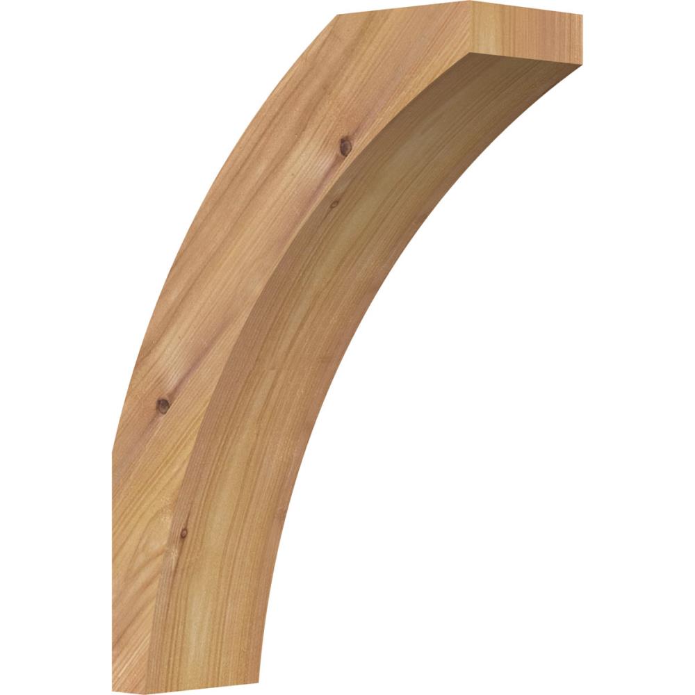 Ekena Millwork BRC04X10X14THR00SWR 3-1/2-in x 10-in x 14-in Western Red Cedar Unfinished Wood Thorton Smooth Knee Brace