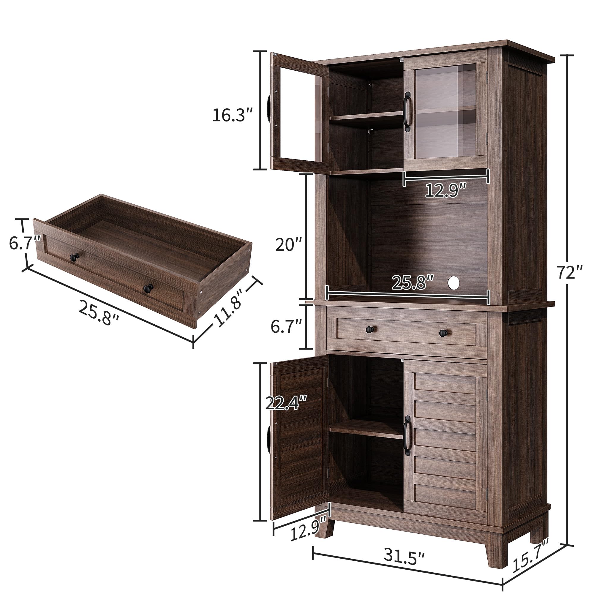 Garvee LHL-PHO-355K2GYC Utility-Storage-Cabinets - View #3