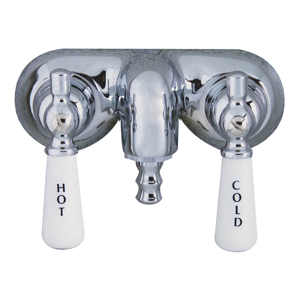 Barclay 4051-PL-CP Polished chrome 2-handle Wall-mount Low-arc Bathtub Faucet ( Valve Included )