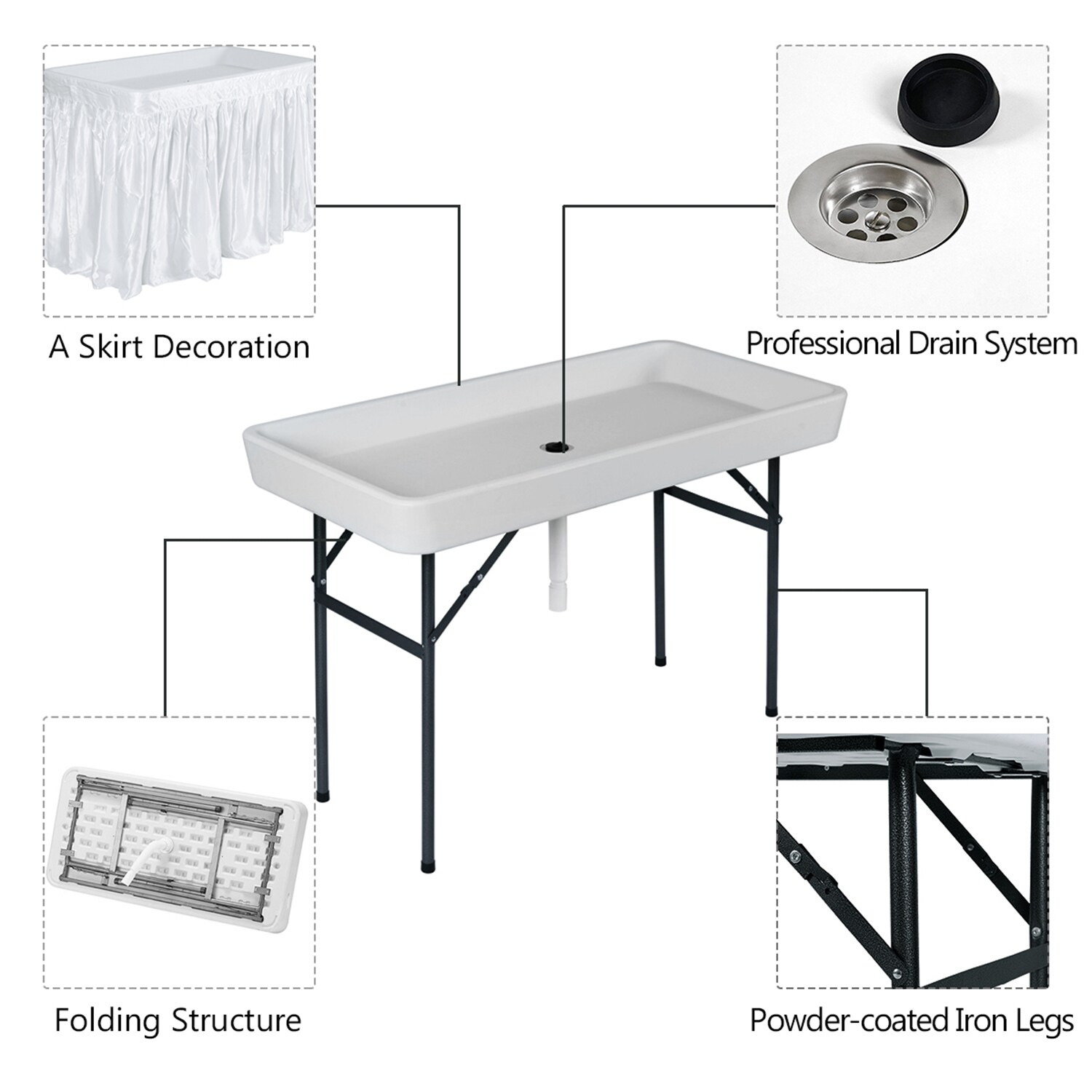WELLFOR OUZ53926 Patio-Tables - View #2
