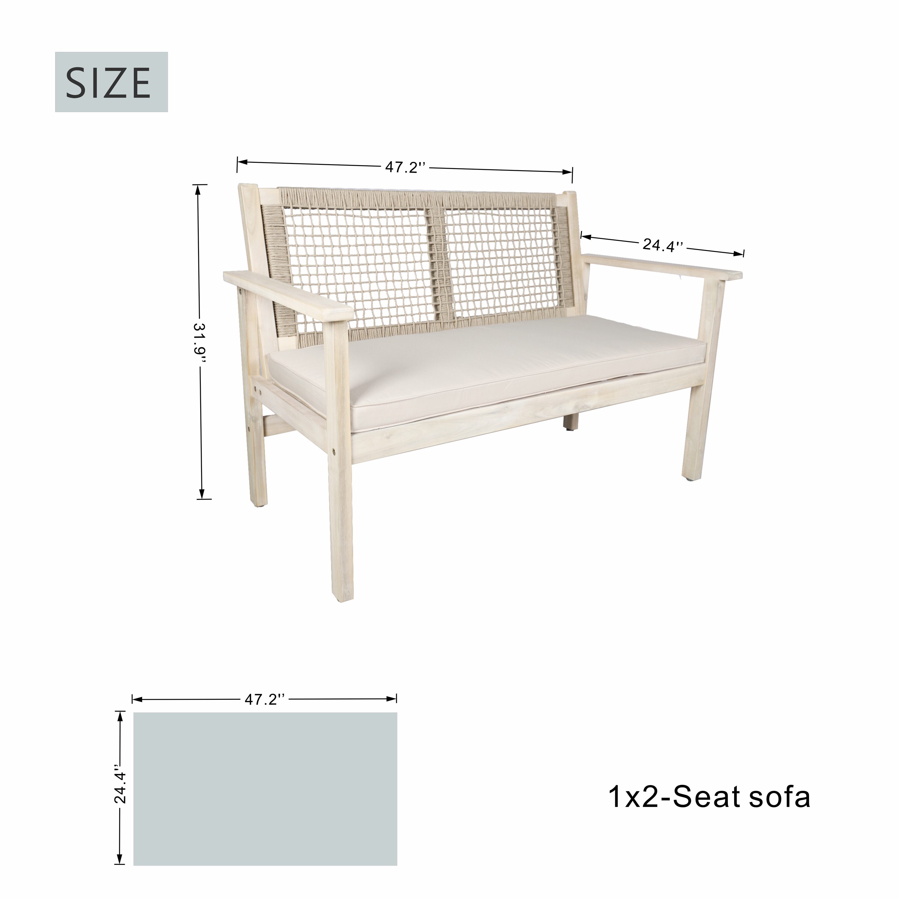 Direct Wicker DWS-2523&152TASTCE Patio-Conversation-Sets - View #5