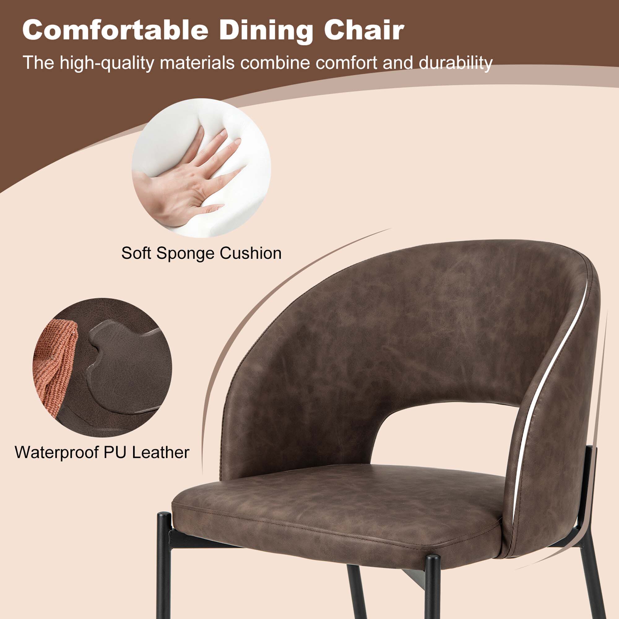 Costway HCST01613 Dining-Chairs - View #3