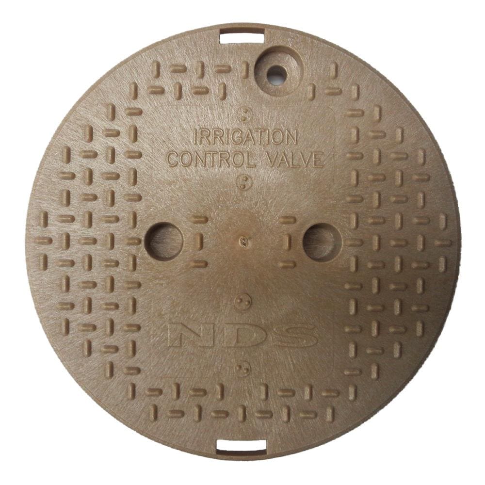 NDS L111C SAND 9.88-in L x 9.88-in W x 1.12-in H Round Valve Box