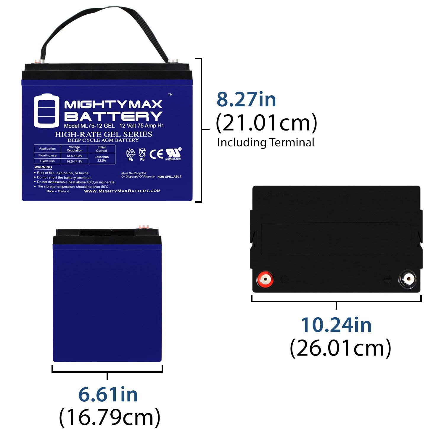 Mighty Max Battery MAX3944143 Device-Replacement-Batteries - View #2