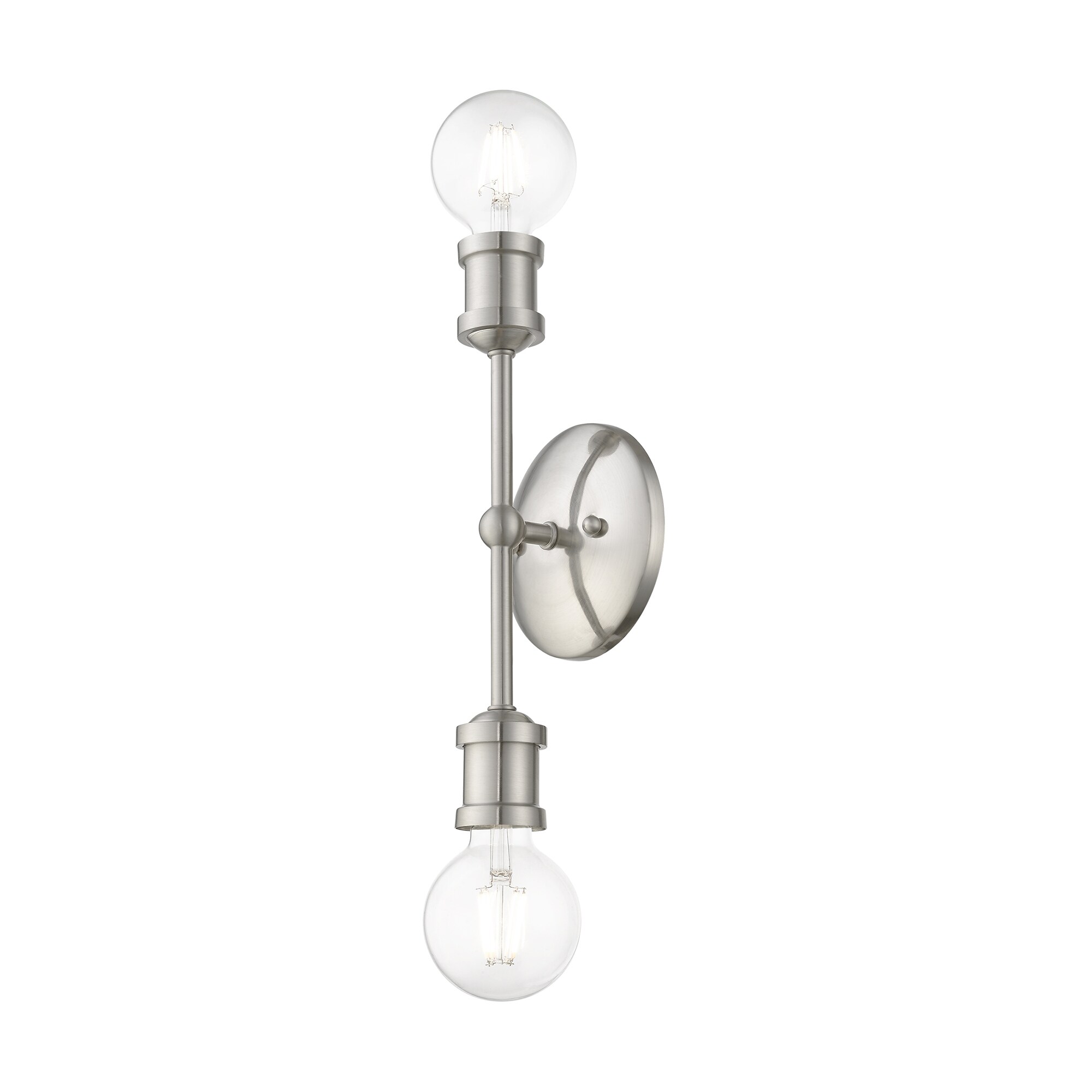 Lansdale Brushed Nickel 12" Contemporary Vanity Light