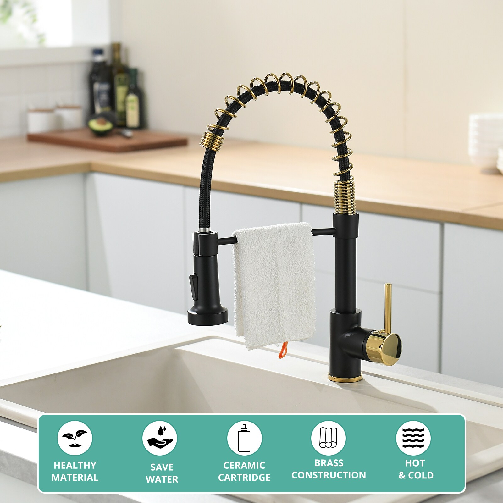 Fapully FA-B-1007BG Kitchen-Faucets - View #5