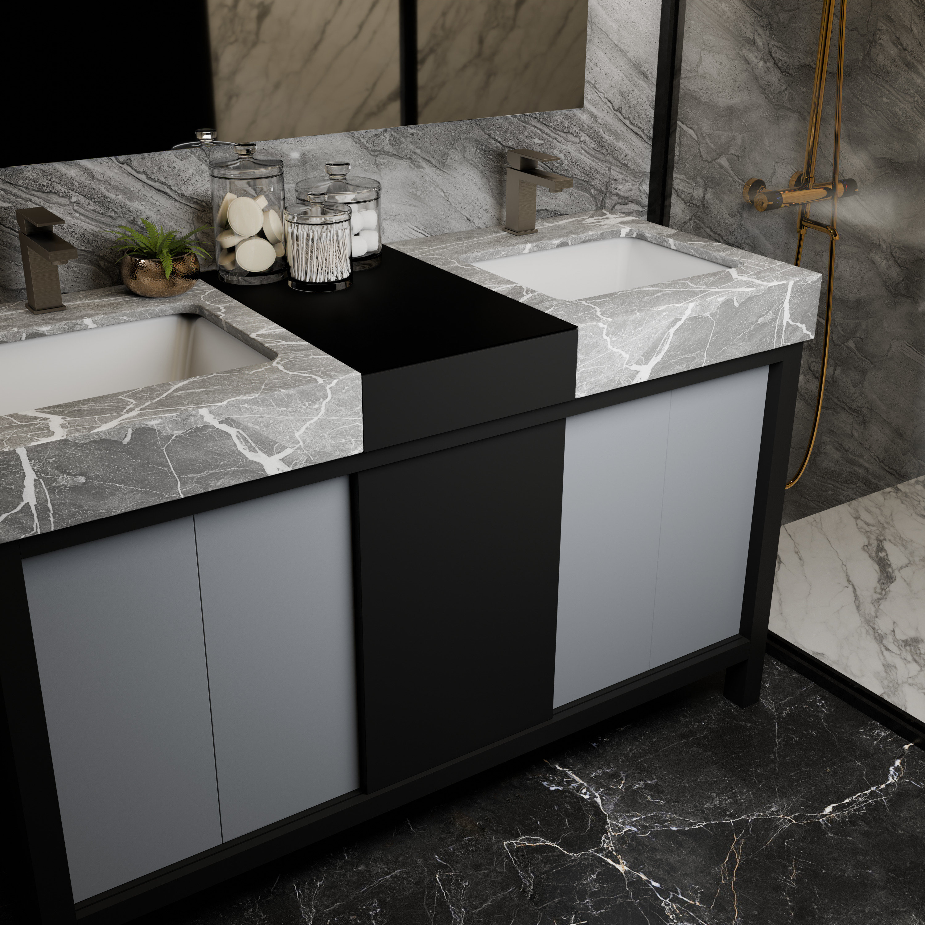 Lexora LZ342255SLIS000 Bath-Vanity-Combo - View #11