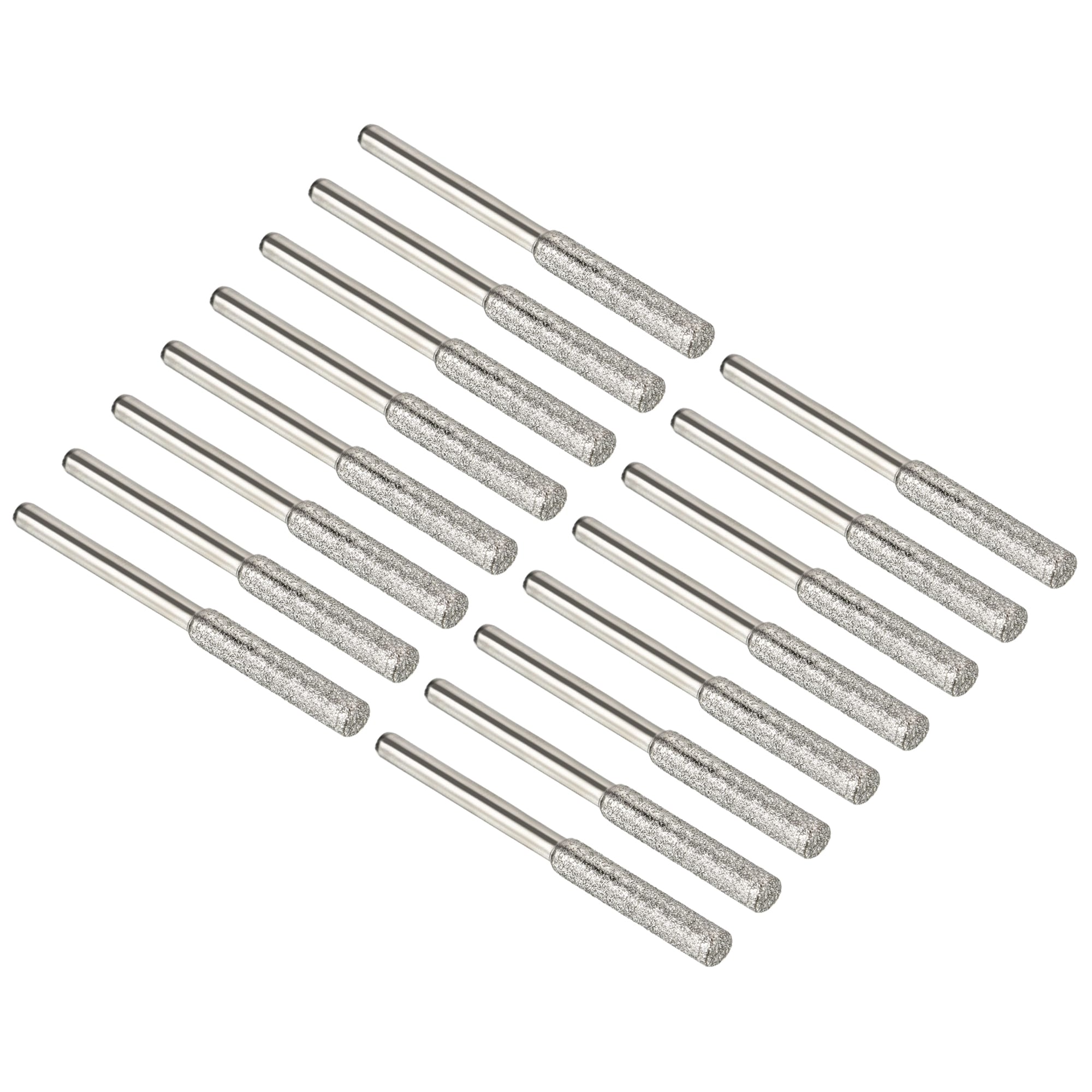 5/32 Inch Diamond Chainsaw Sharpener 16pcs Sharpening Stone Polishing Grinding File Tool Silver