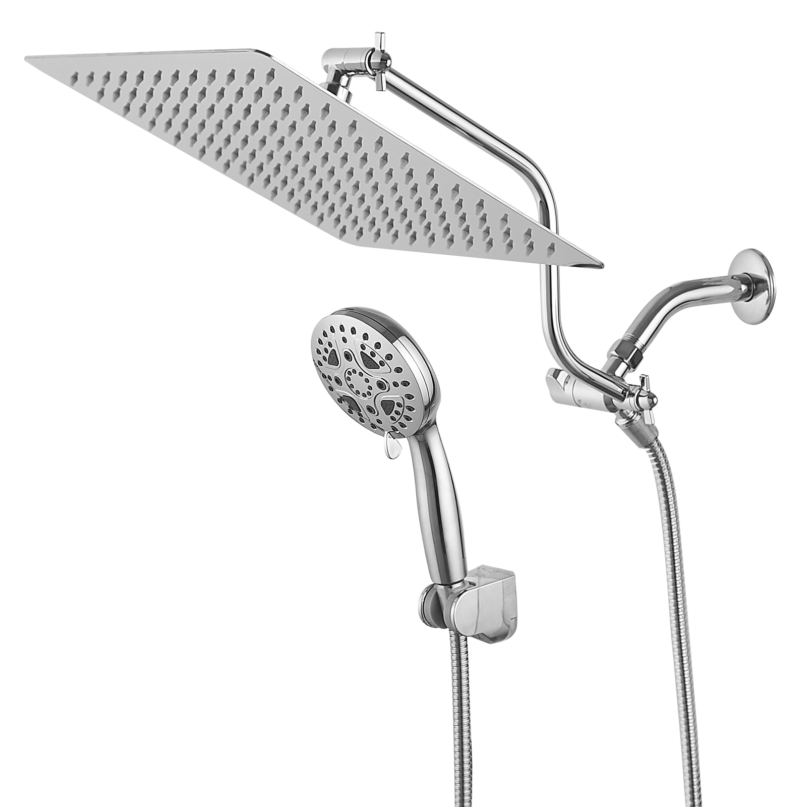 ZAKLOOP Chrome Shower Arm for Shower Remodel and Fixture Upgrade Projects