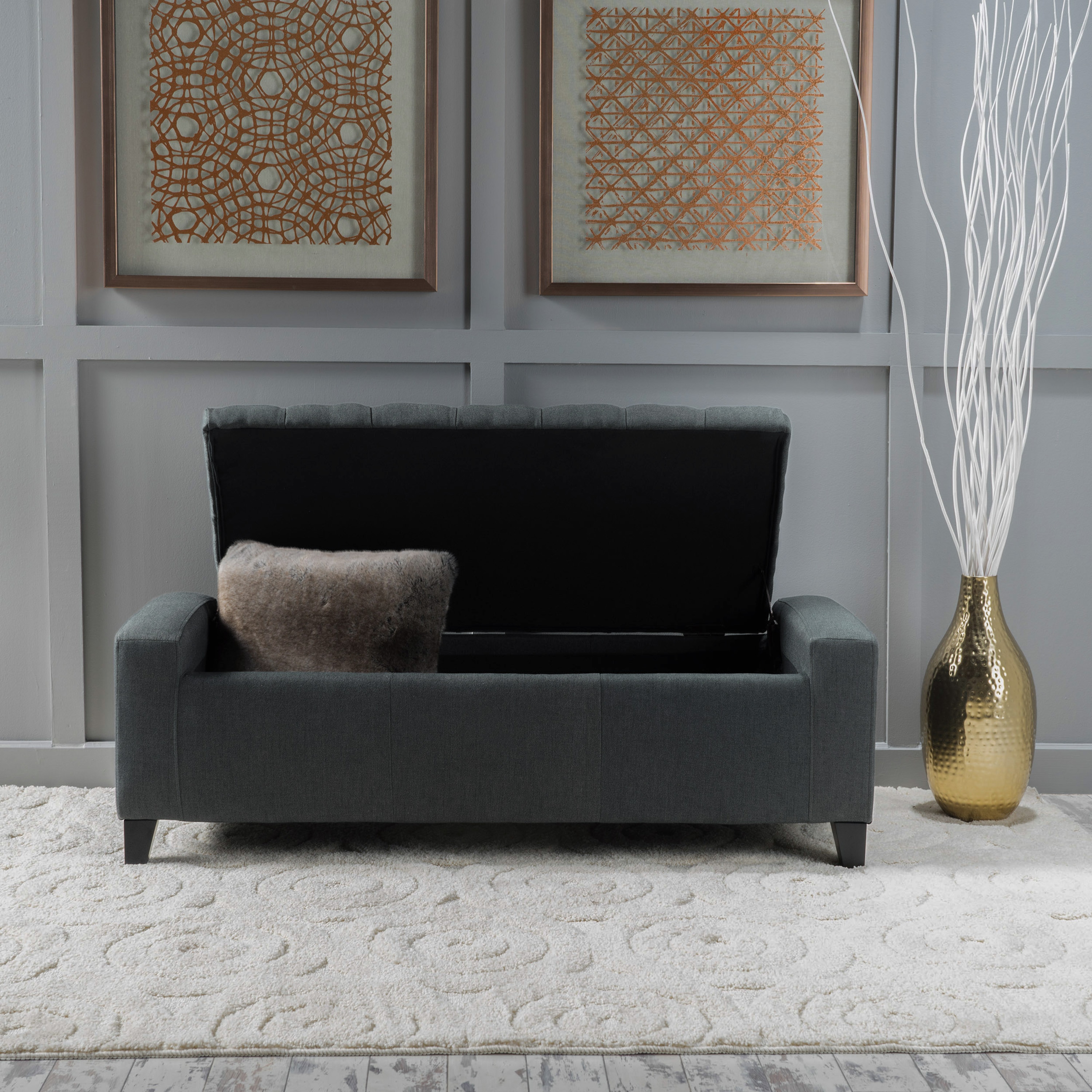 ModernLuxe L3P-59336.00DGY bench - View #2