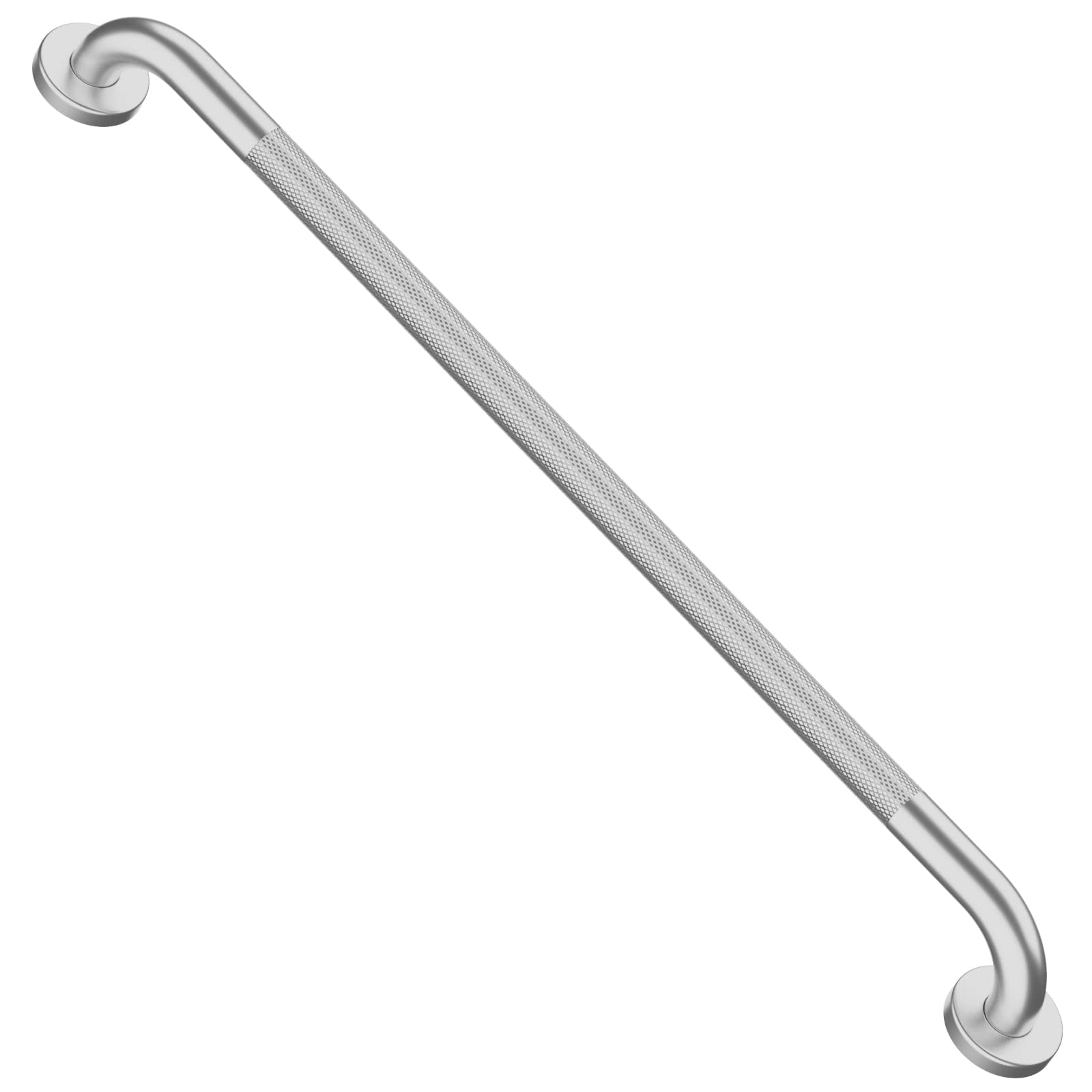 Aoibox 32 Inch Brushed Nickel Shower Grab Bar with Knurled Anti Slip Grip Stainless Steel Wall Mounted Handrail for Elderly #LABLLEXJ