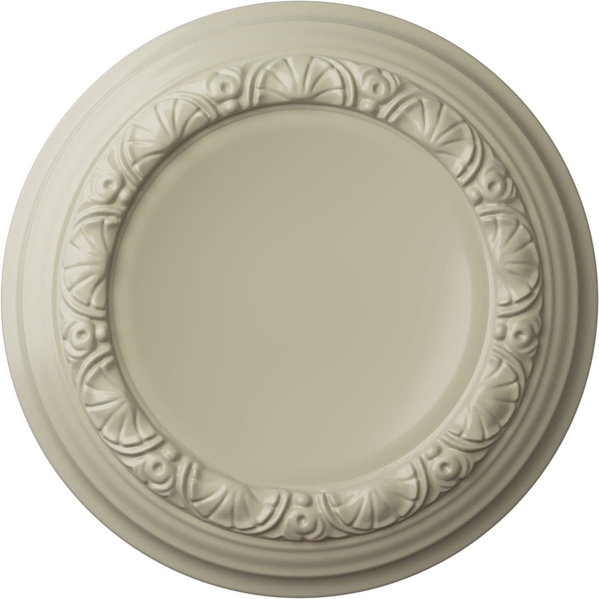 Ekena Millwork CM12CACYF Carlsbad 12.5-in W x 12.5-in L Painted Clear Yellow Polyurethane Whole Ceiling Medallion