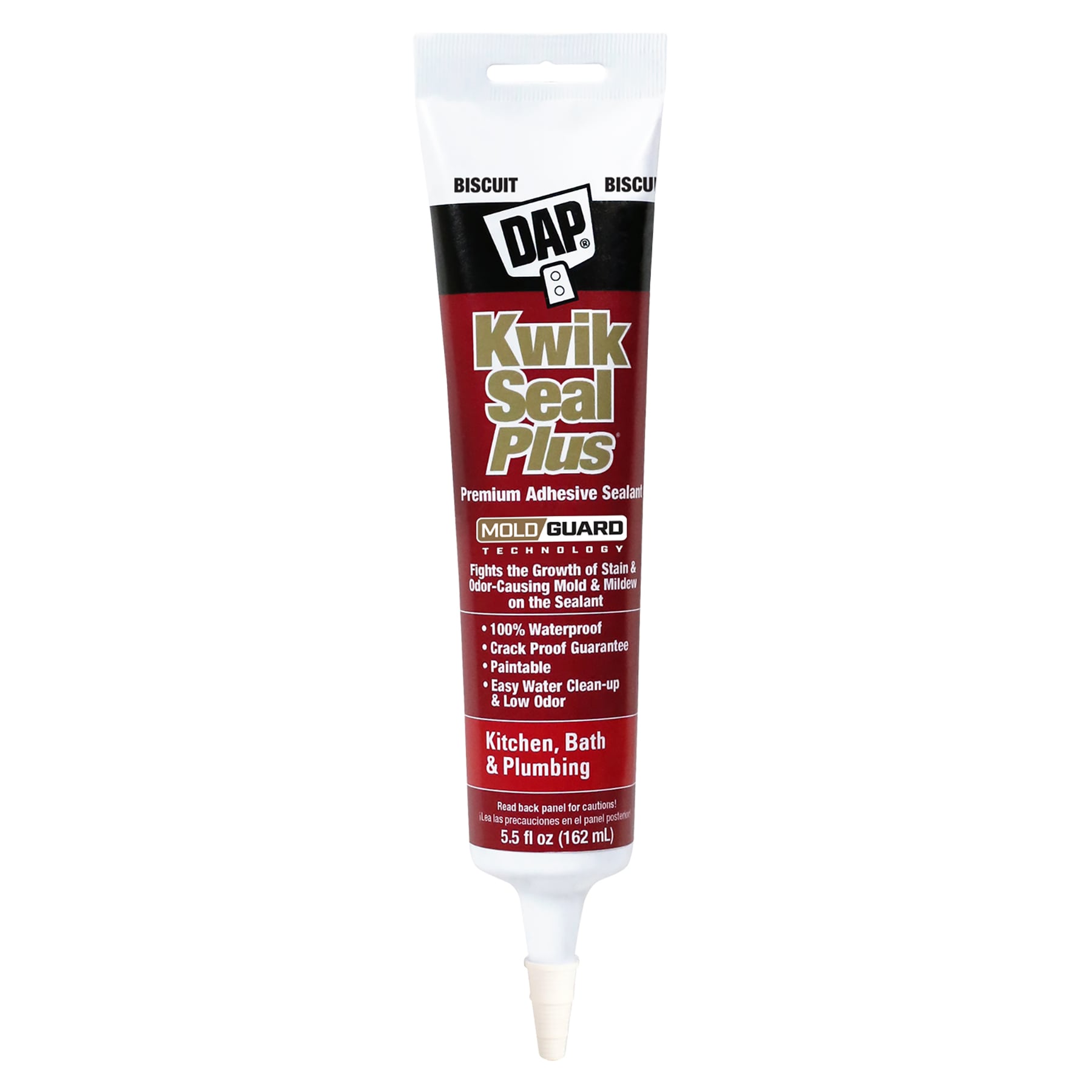 DAP 7079818539SOS Kwik Seal Plus 12 -Pack 5.5-oz Kitchen bath Bisque Paintable Latex Caulk