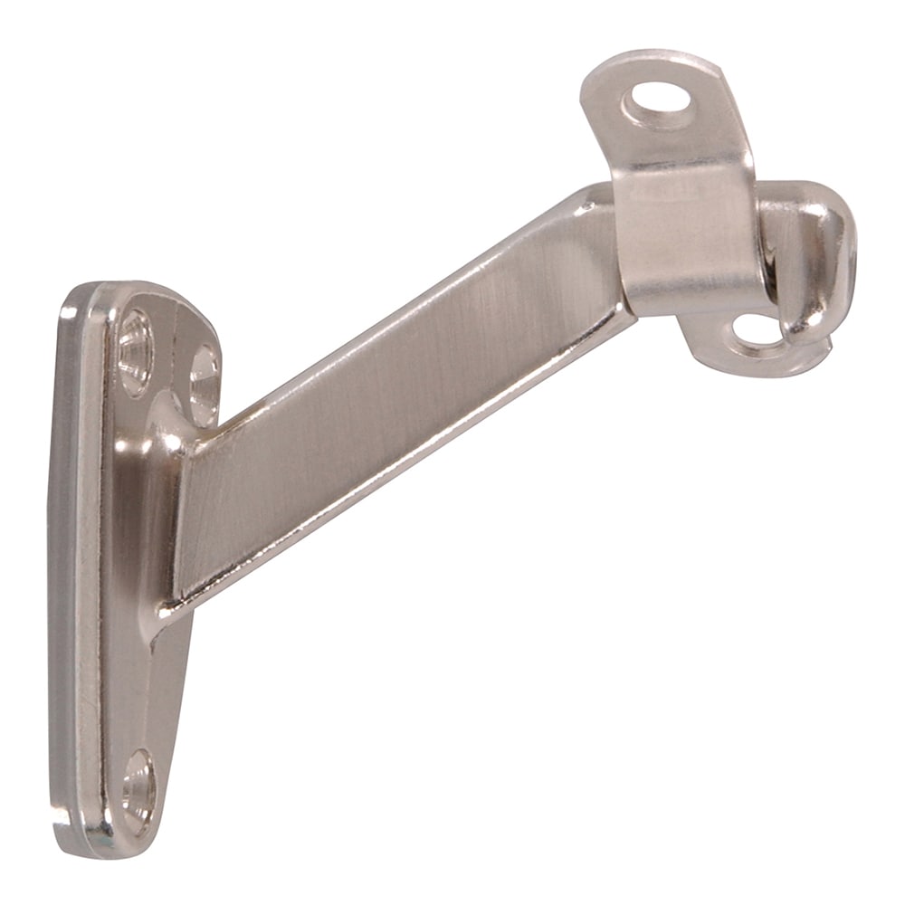 RELIABILT 605715 1.25-in x 3-in Satin Nickel Finished Wrought iron Handrail bracket