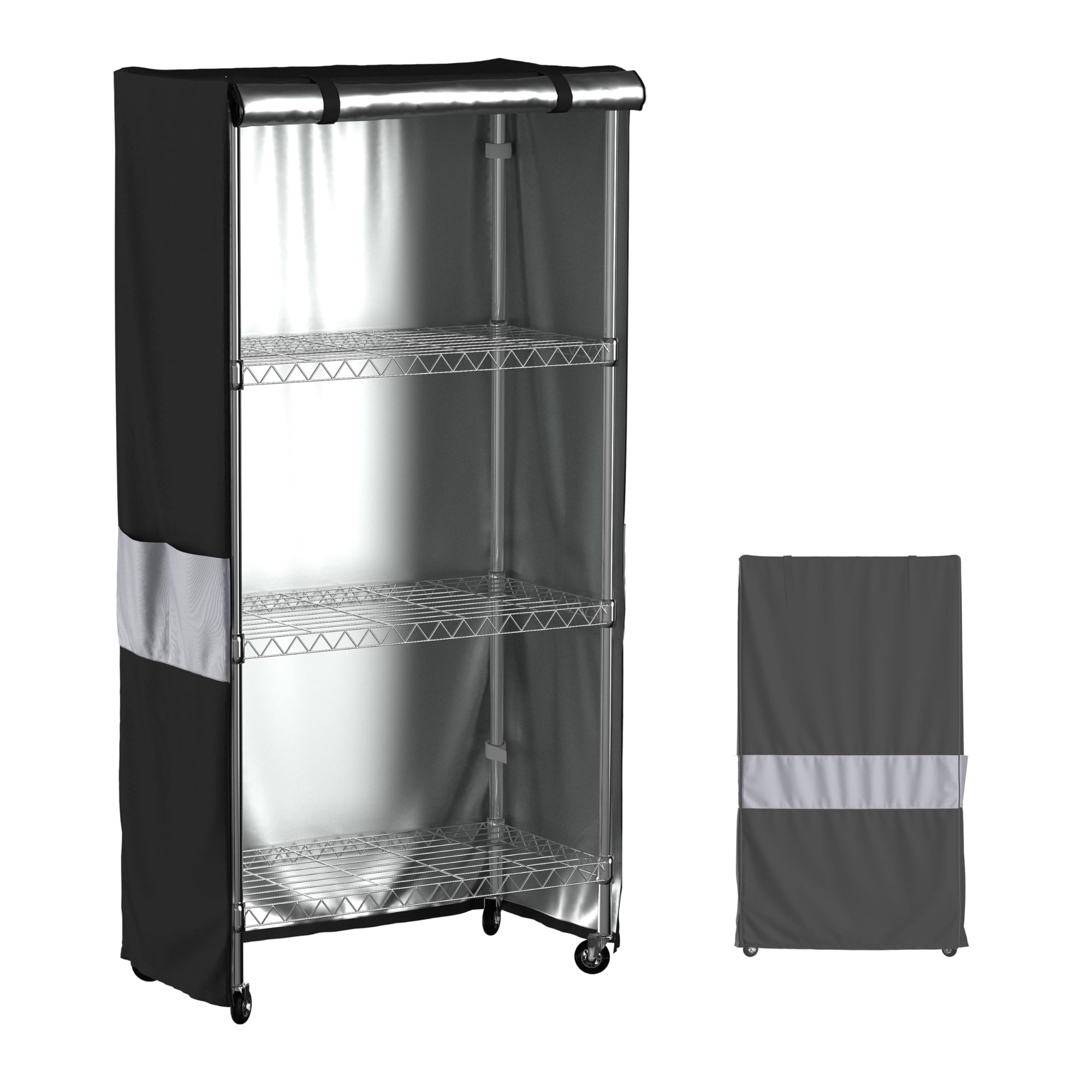 KHKFY  Heavy Duty Wire Shelf Cover Waterproof Dustproof Oxford Fabric with Zipper and Ventilation Fits 36 W x 18 D x 72 H Metal Storage Rack for