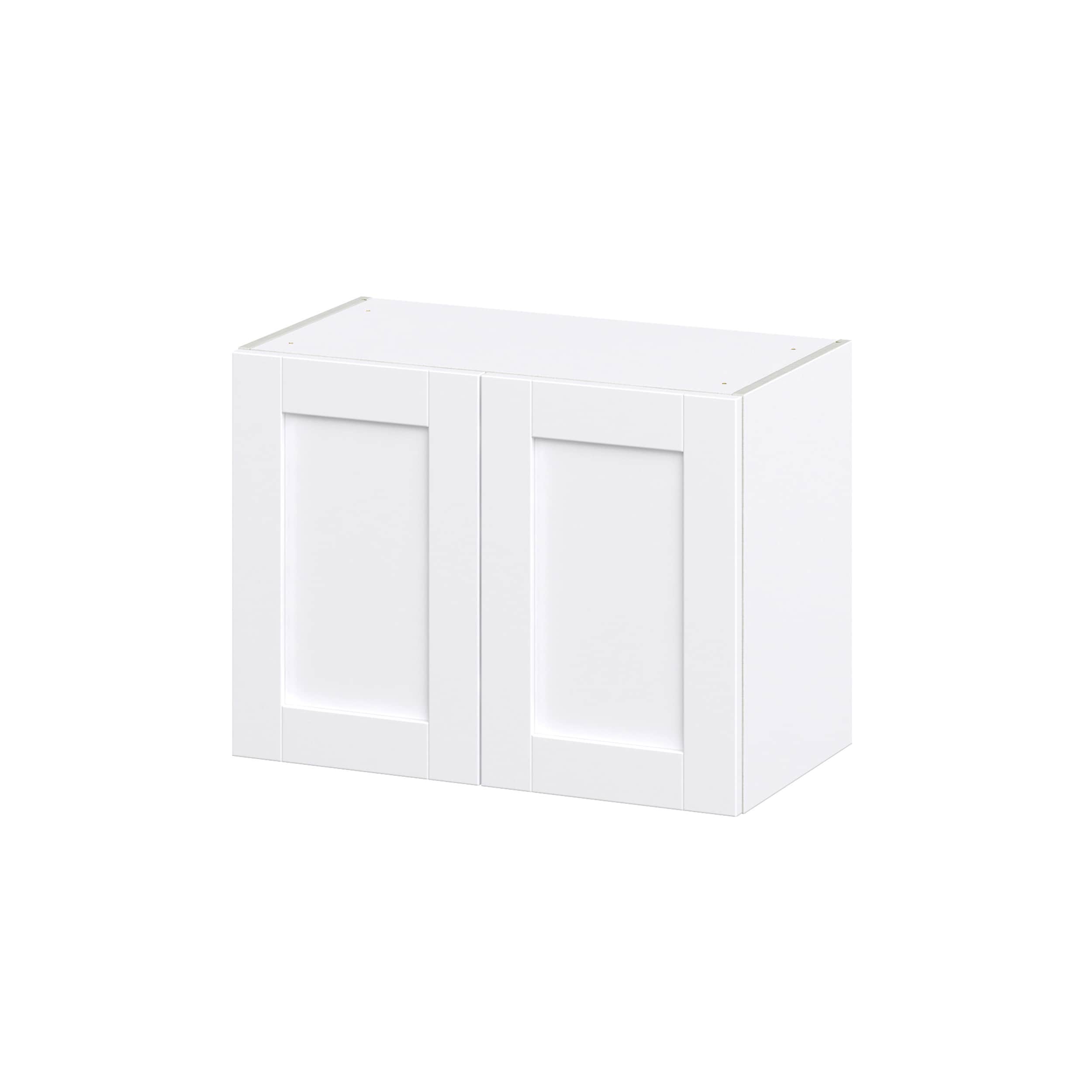Hugo&Borg Rosemont 27-in W x 20-in H x 14-in D Glacier White Wall Fully Assembled Cabinet (Recessed Panel Shaker Door Style)