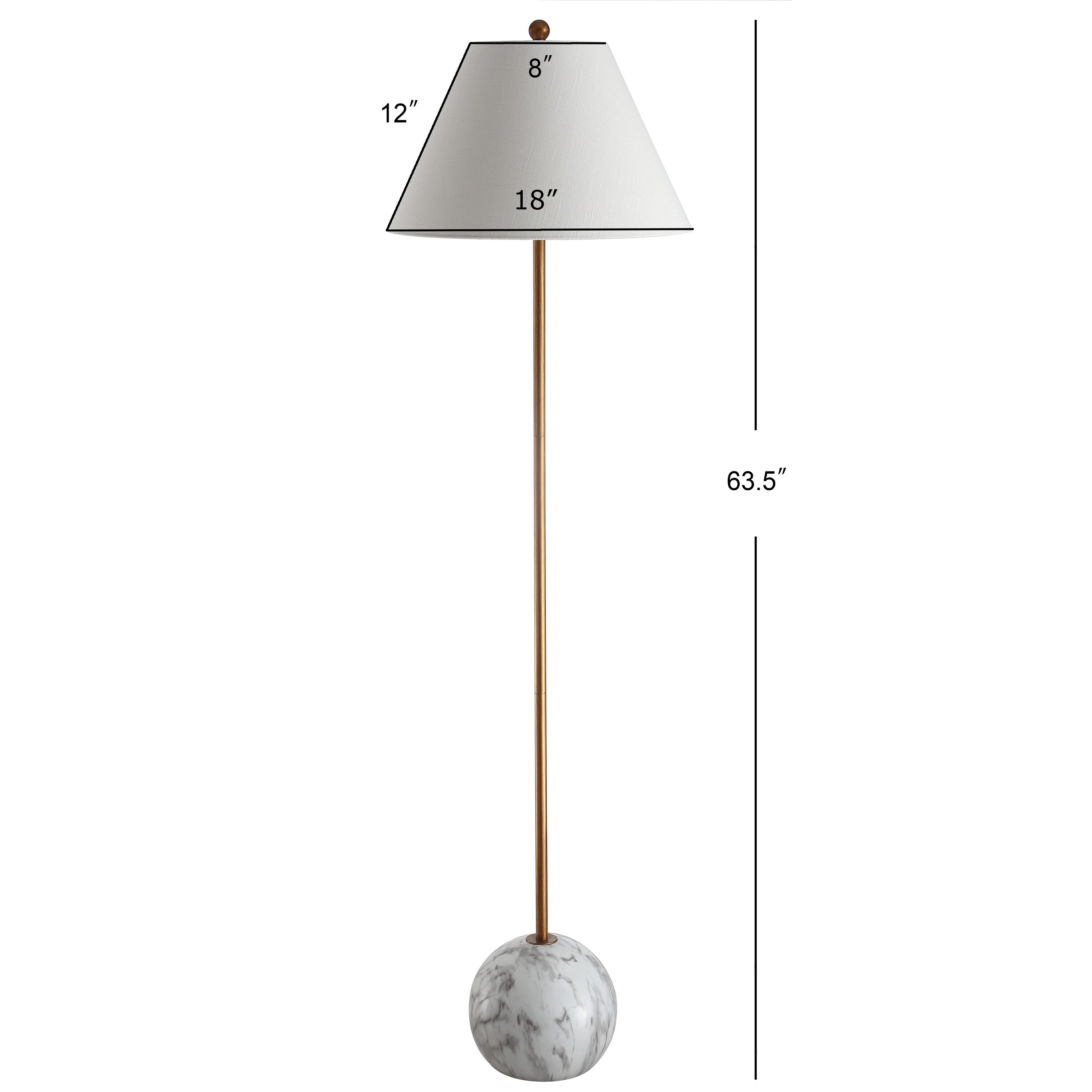 Full-Page Magnifier Floor Lamp - Gold - The Vermont Country Store