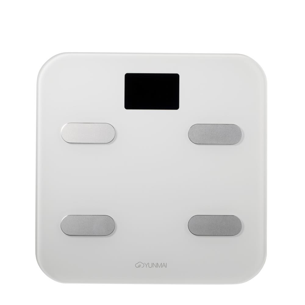 Yunmai M1302-W 397 lbs. Smart Smart White Bathroom Scale with Body Fat Indicator