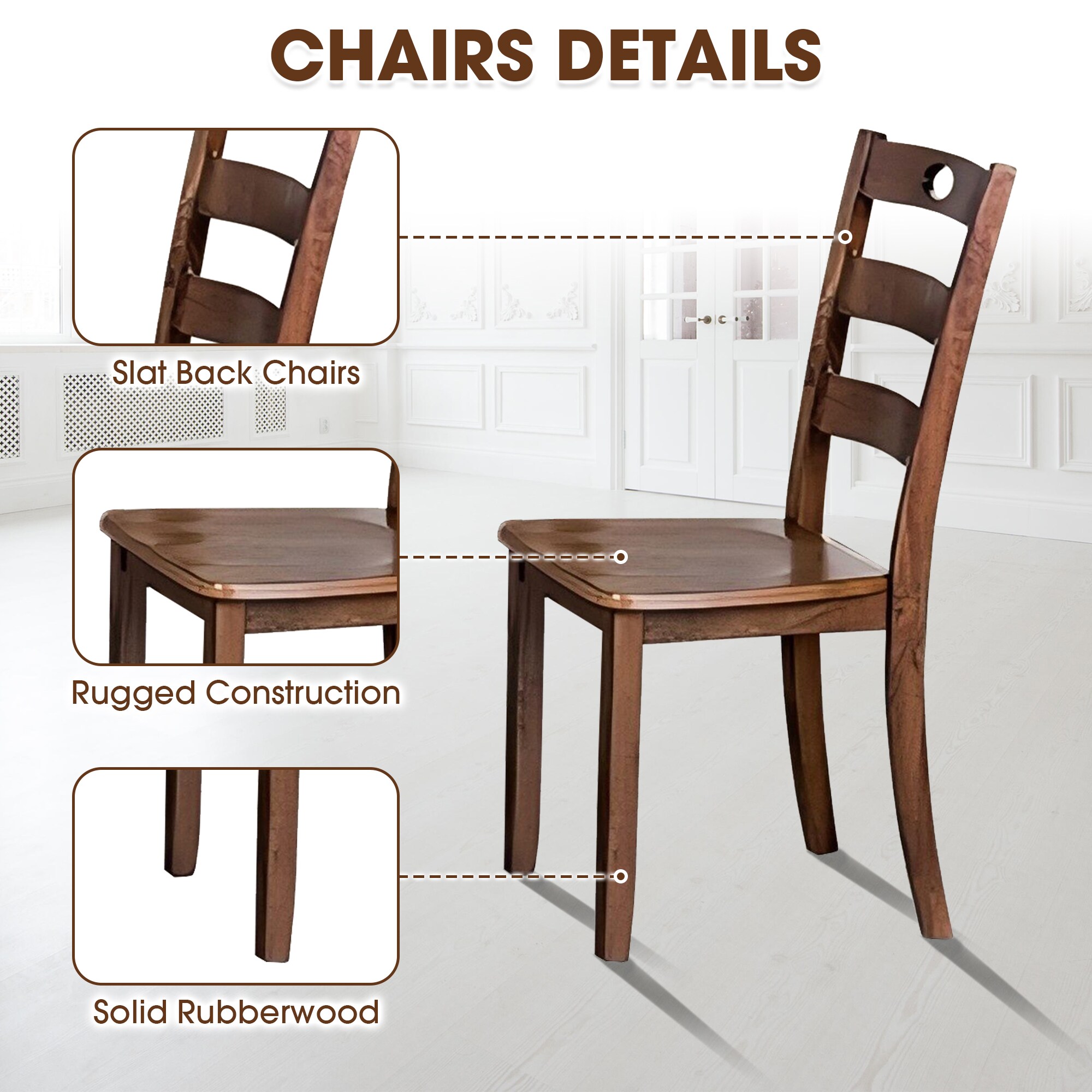 IHOMEadore MDFM3419WN-T-5PK Dining-Sets - View #2