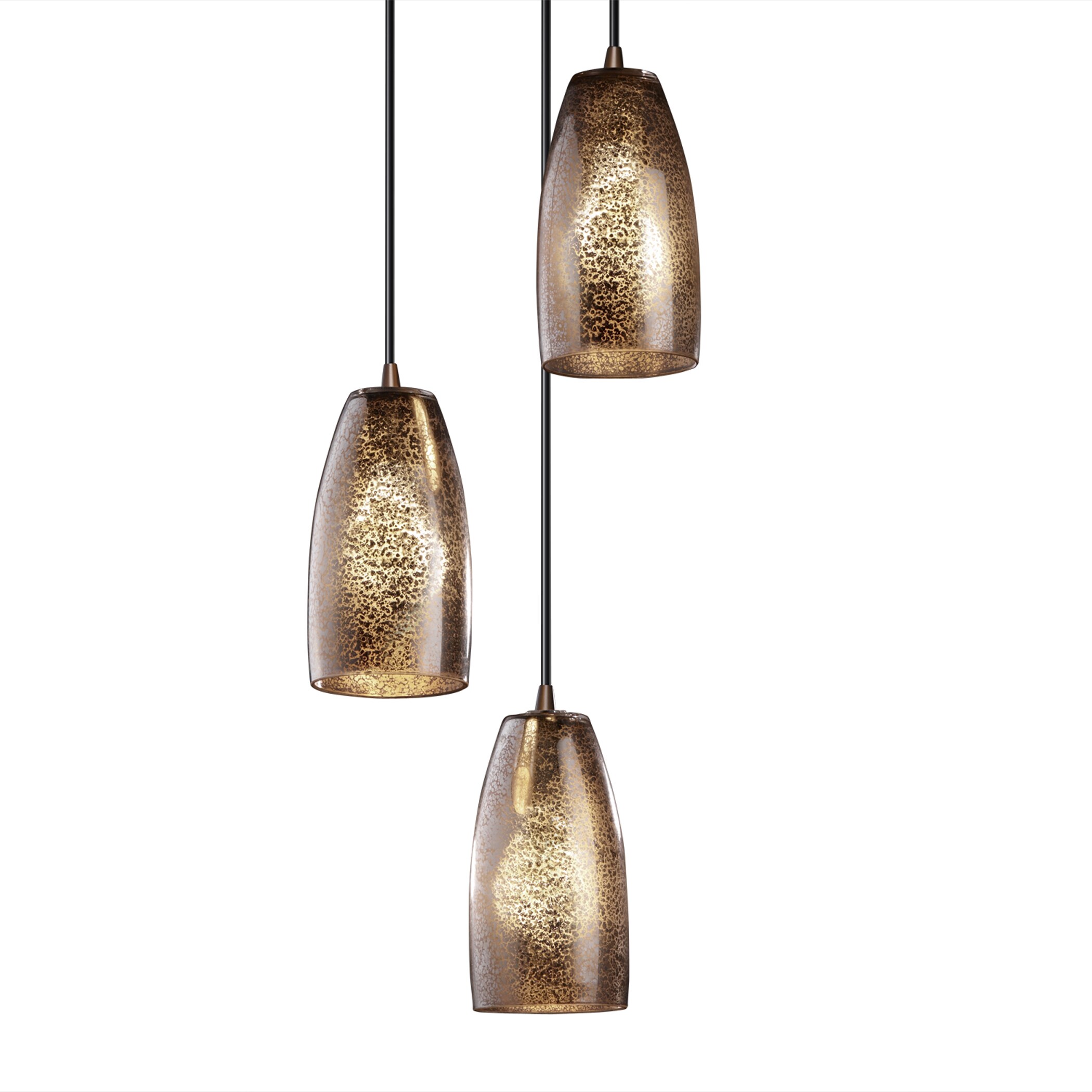 mercury glass mini pendant light